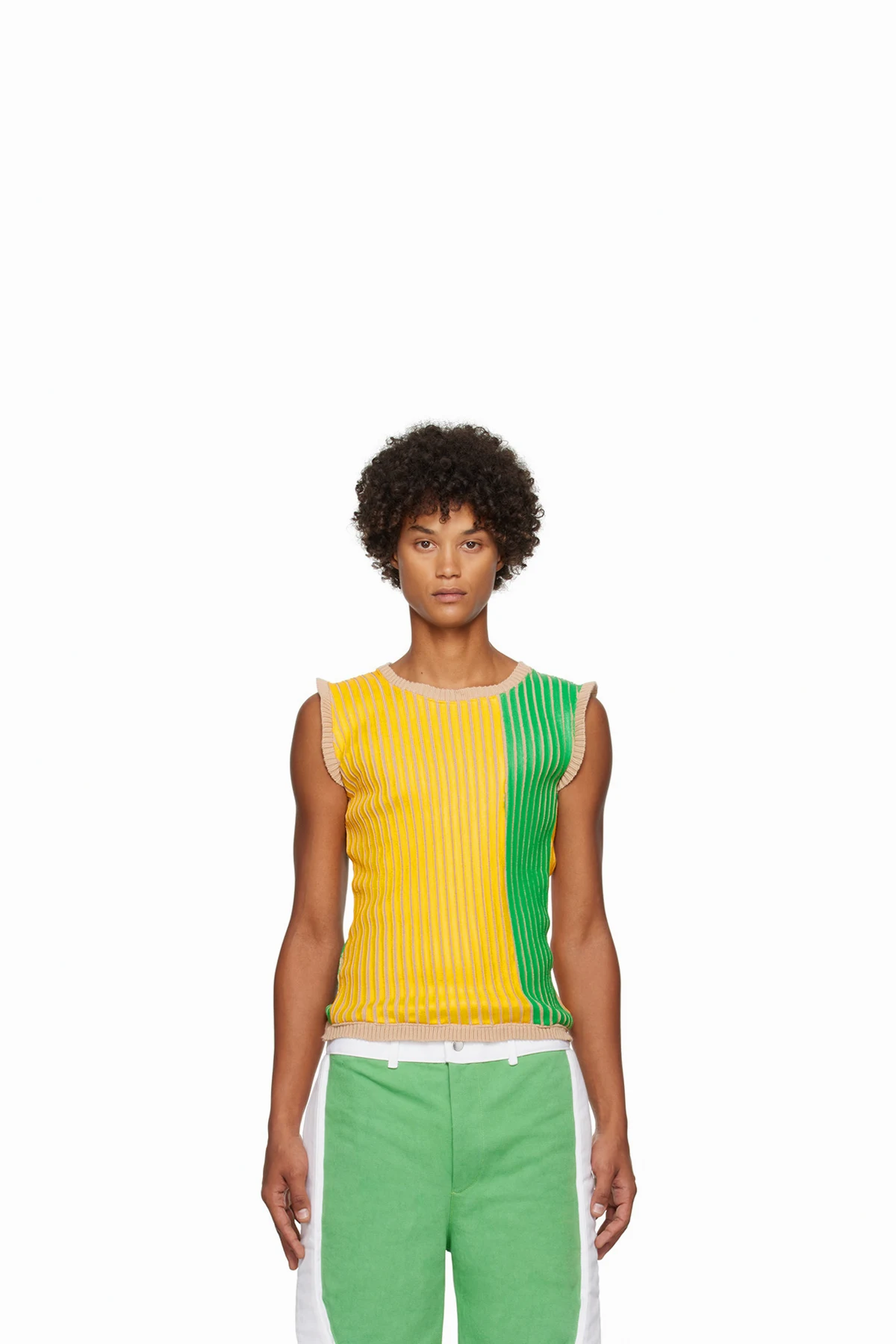 SSENSE Exclusive Green & Yellow Tank Top