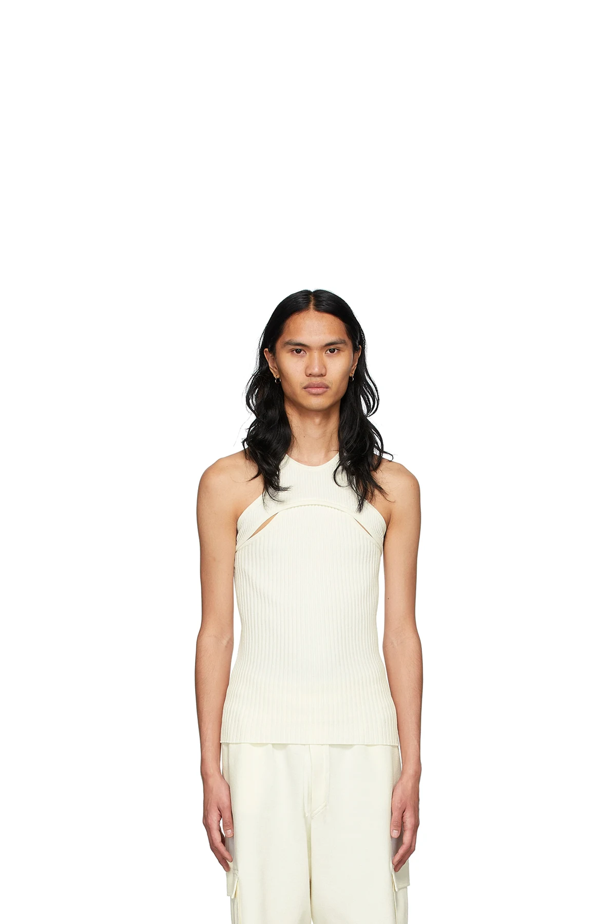 SSENSE Exclusive Off-White Viscose Tank Top