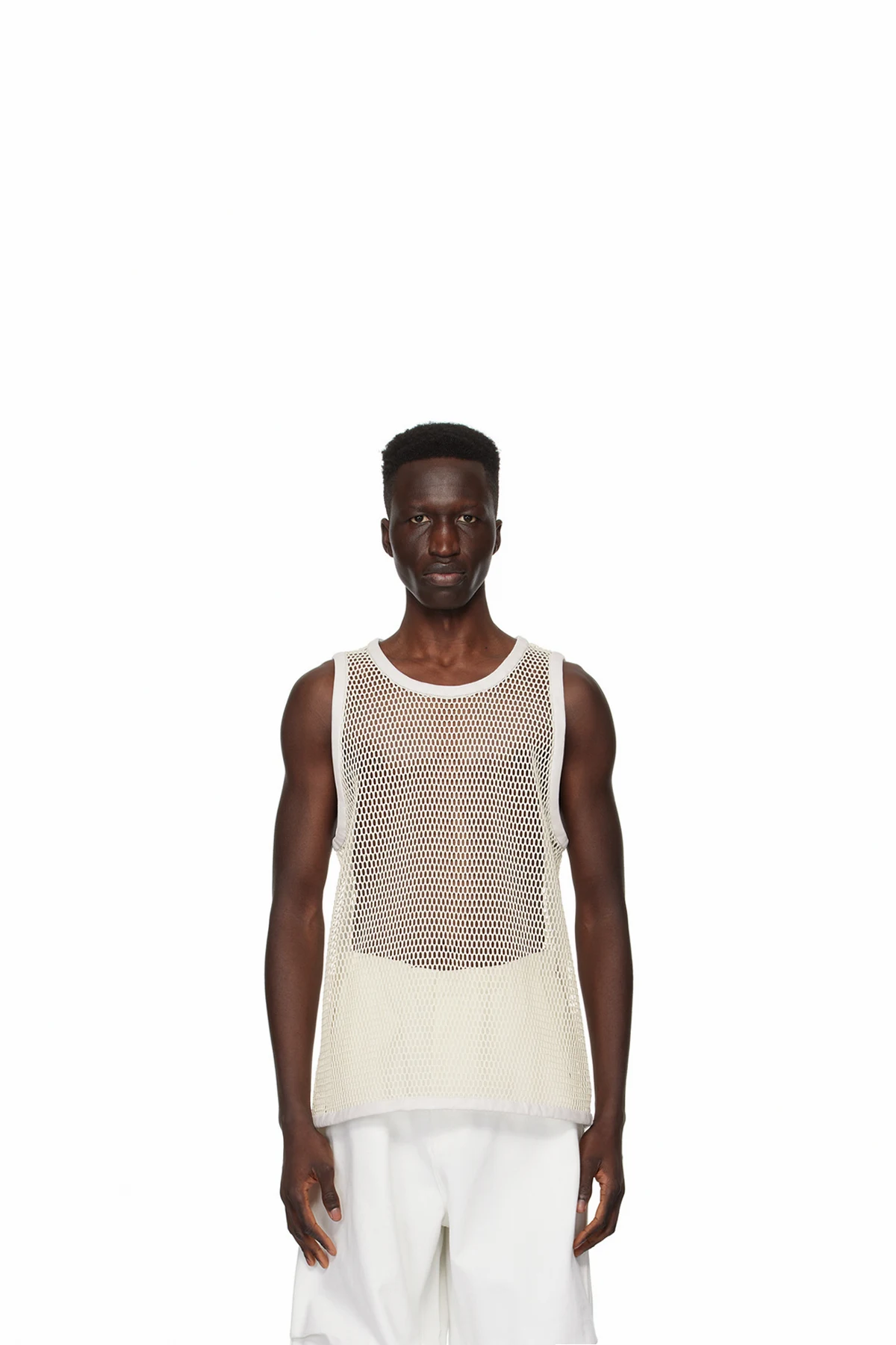 Off-White Scoop Neck Tank Top