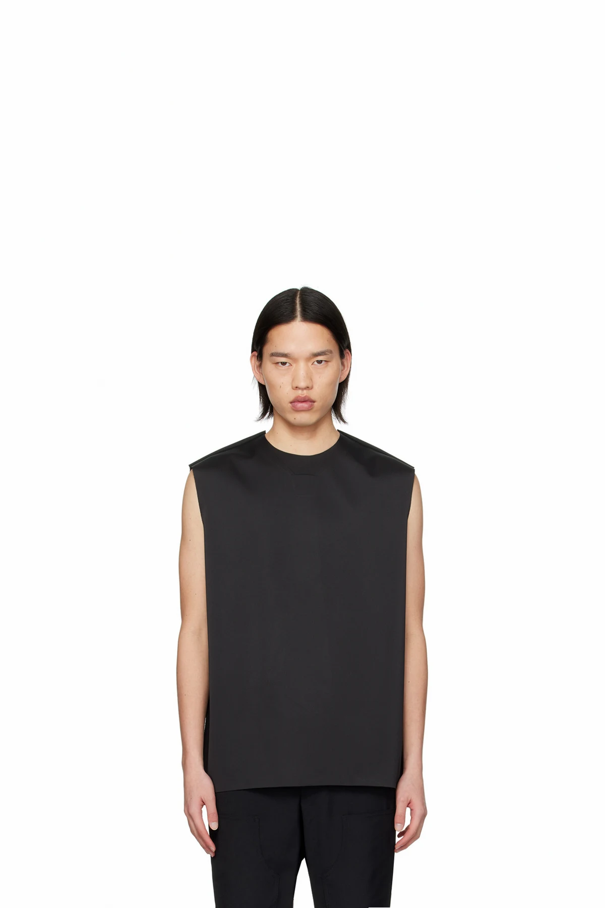 Black Tie Embossed Tank Top