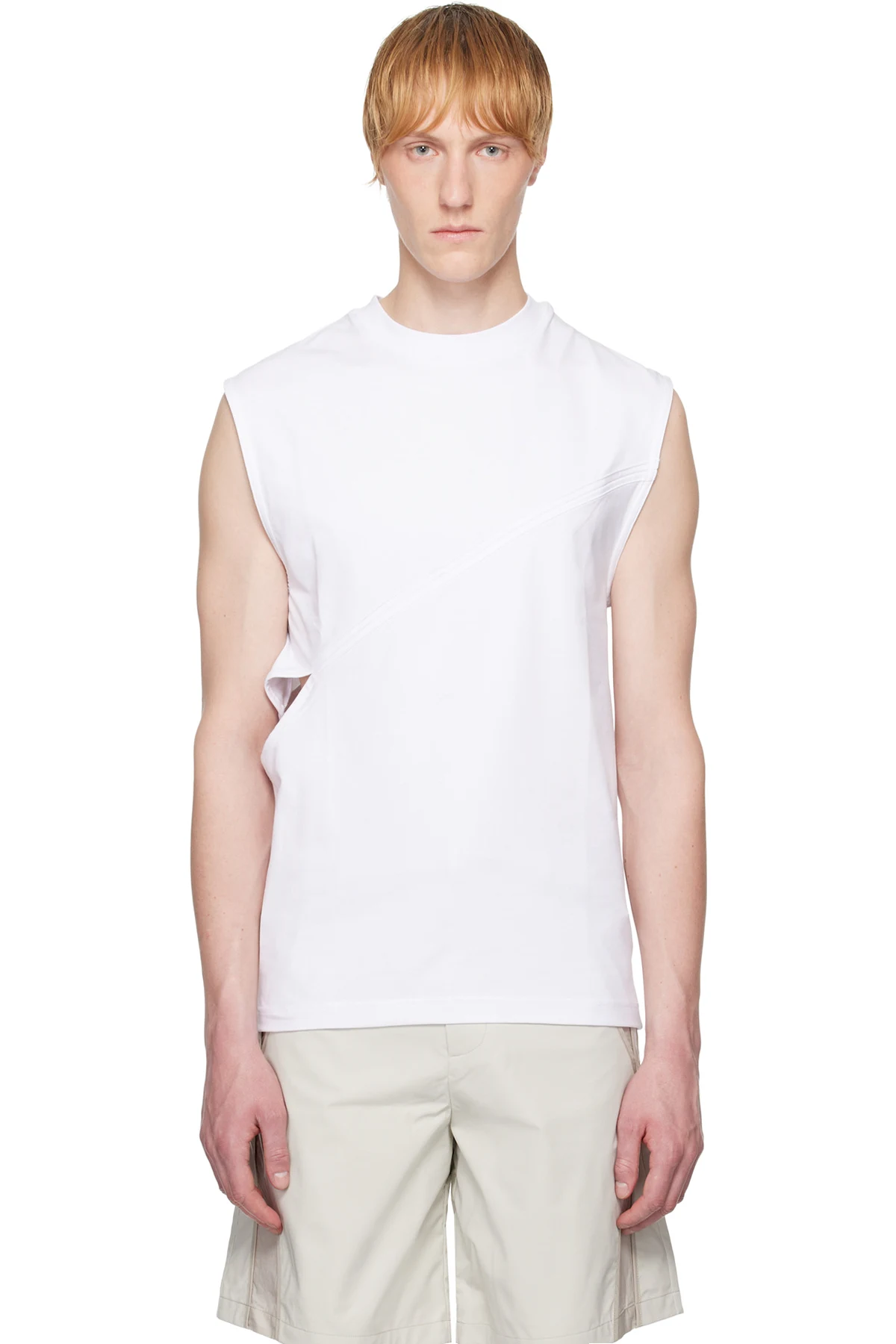White Pleistos Tank Top