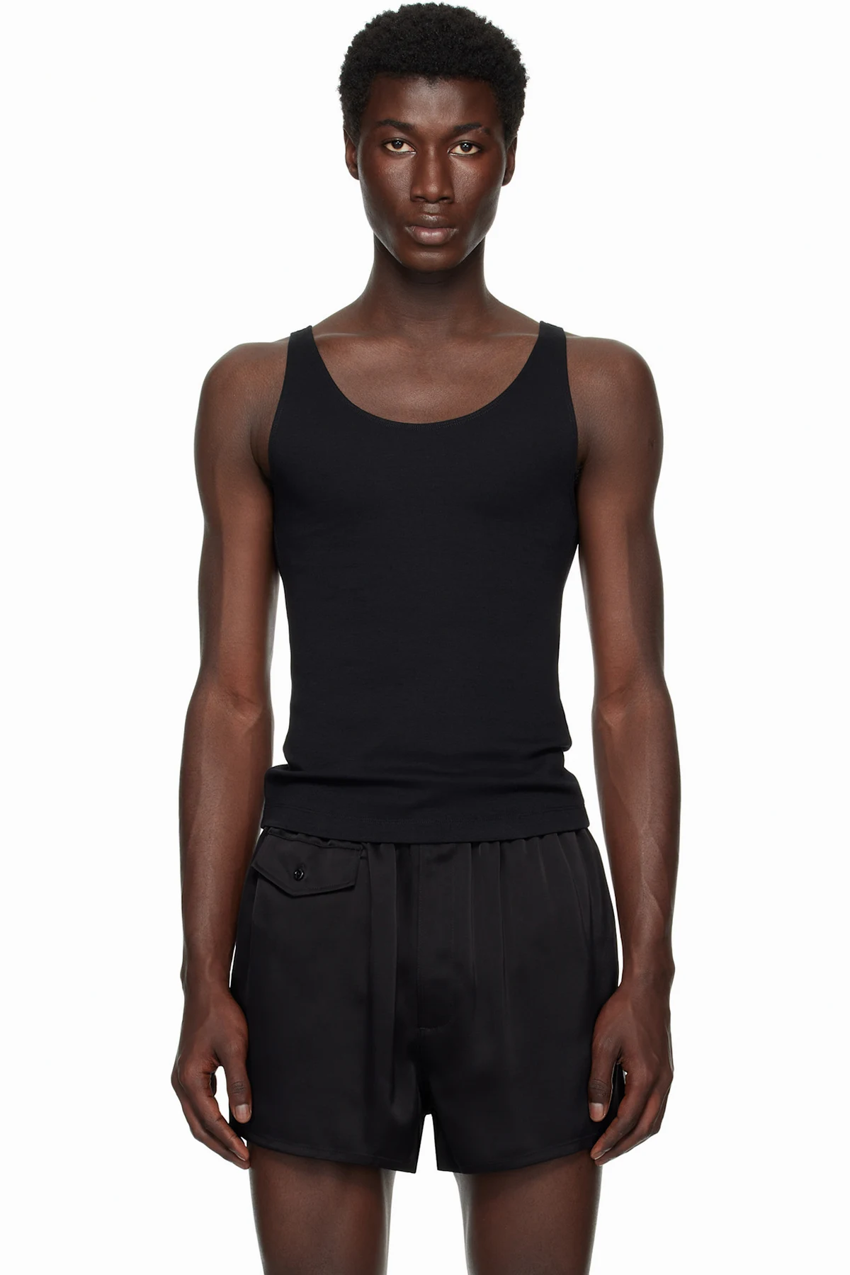 Black Han Open Back Tank Top