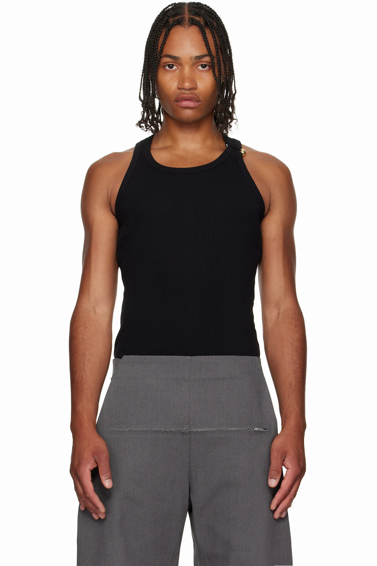 Black 'The Piercing' Tank Top