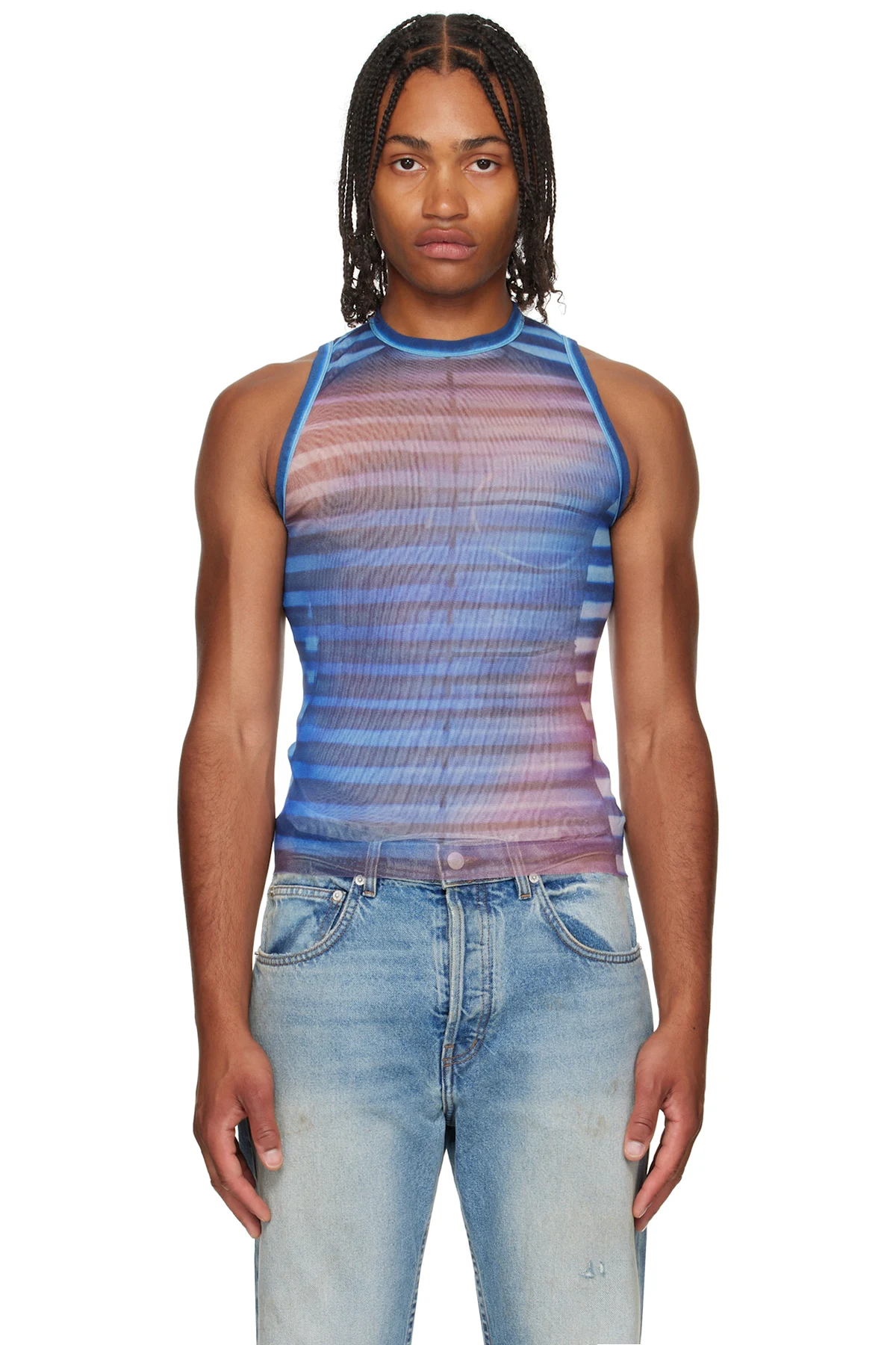 Blue 'The Air' Tank Top