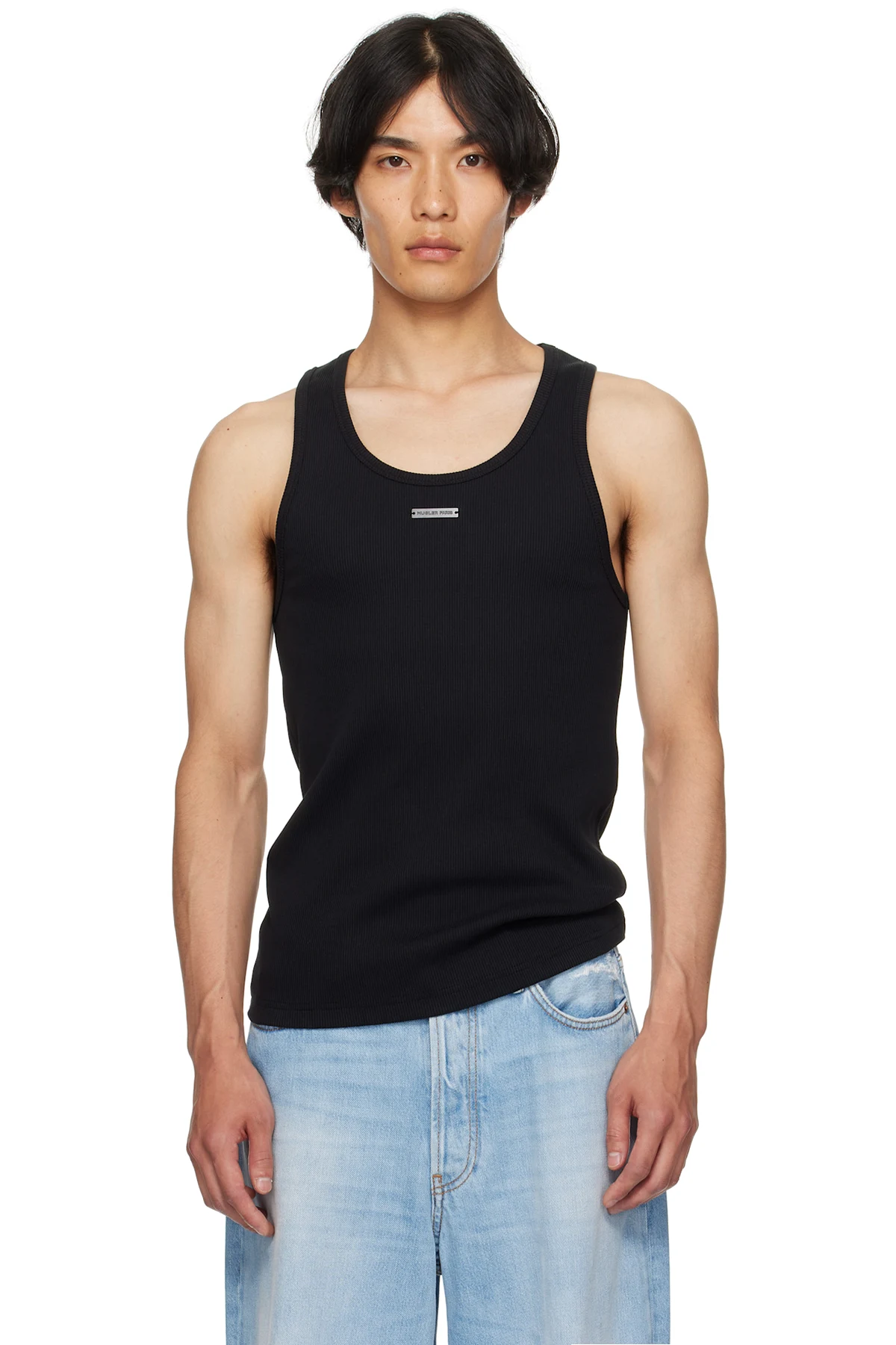 Black Logo Tank Top