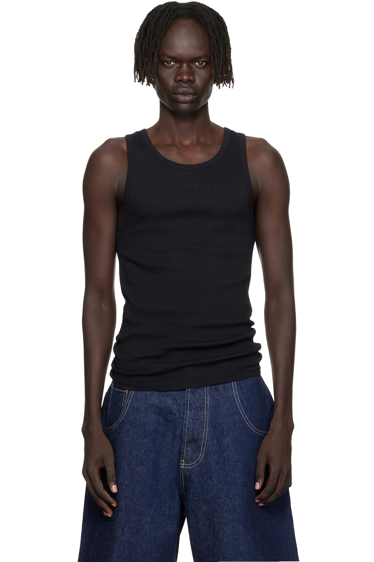 Black Oval Logo Tank Top