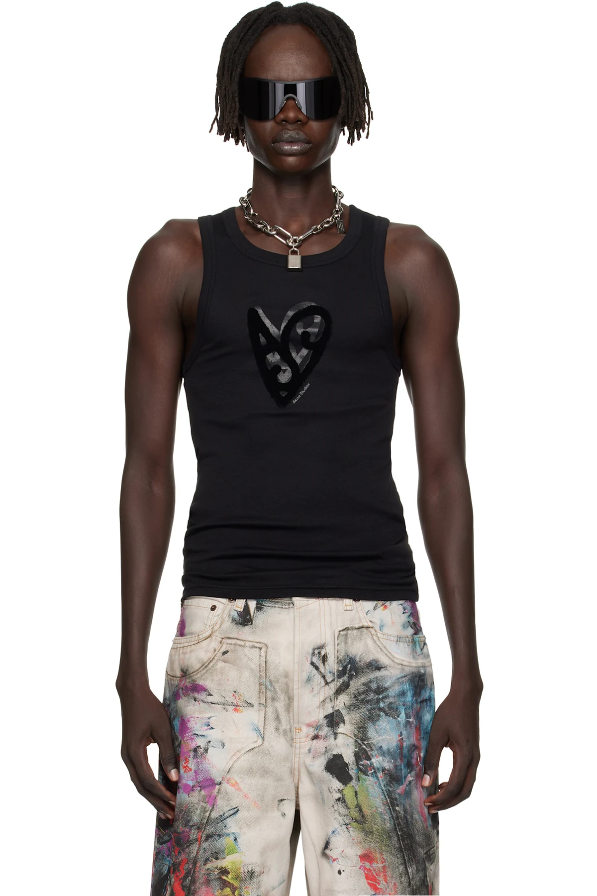 Black Logo Tank Top