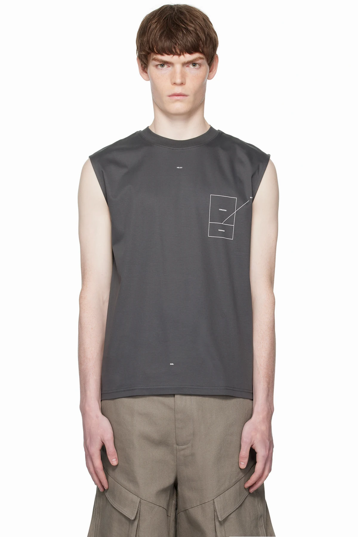 Gray Retina Tank Top