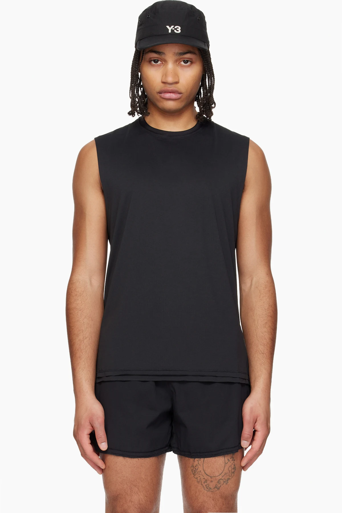 Black Running Tank Top