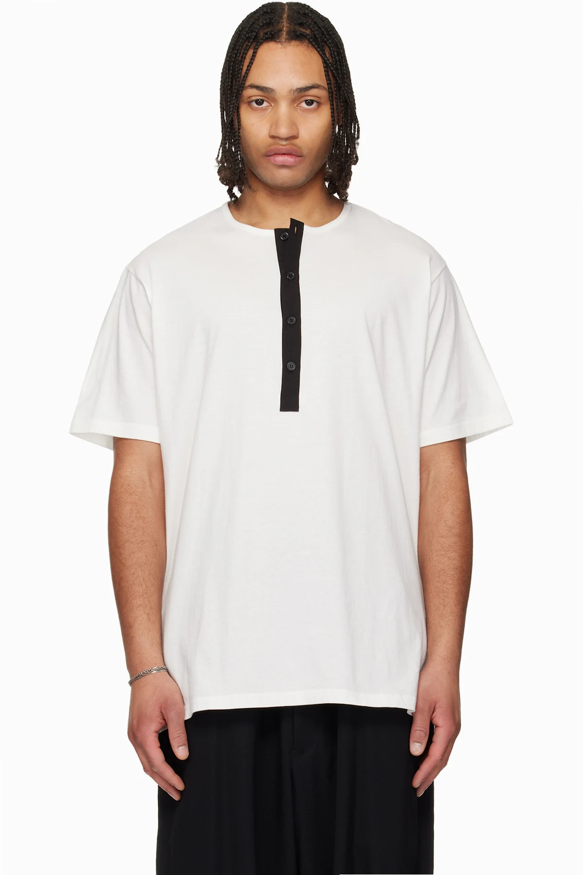 Off-White Short Sleeve Henley