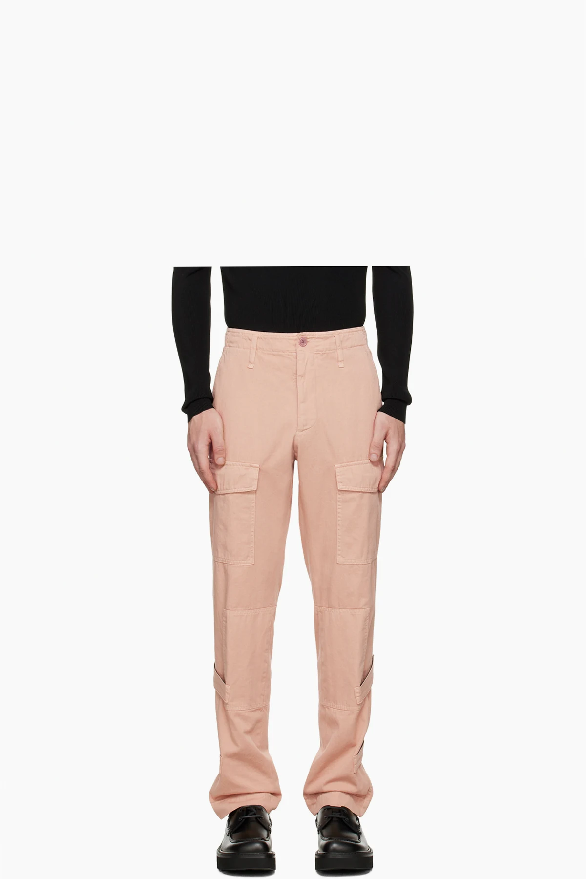 Pink Paneled Cargo Pants