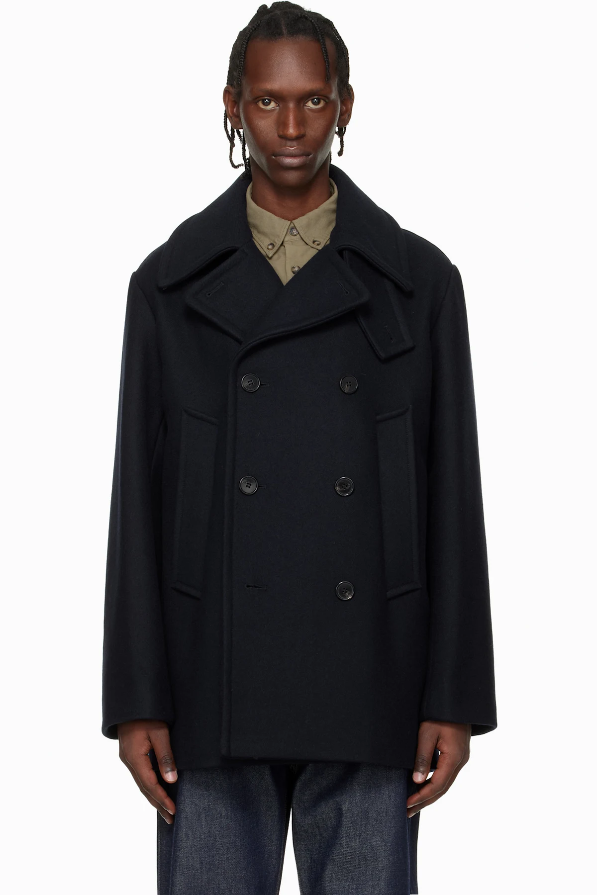 Navy Wool Peacoat