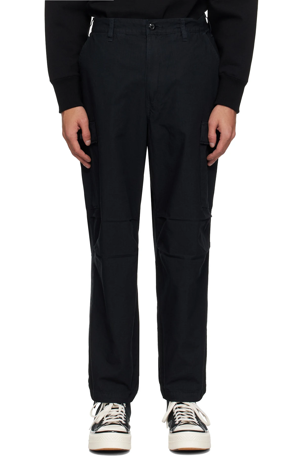 Black MILT9602 Cargo Pants