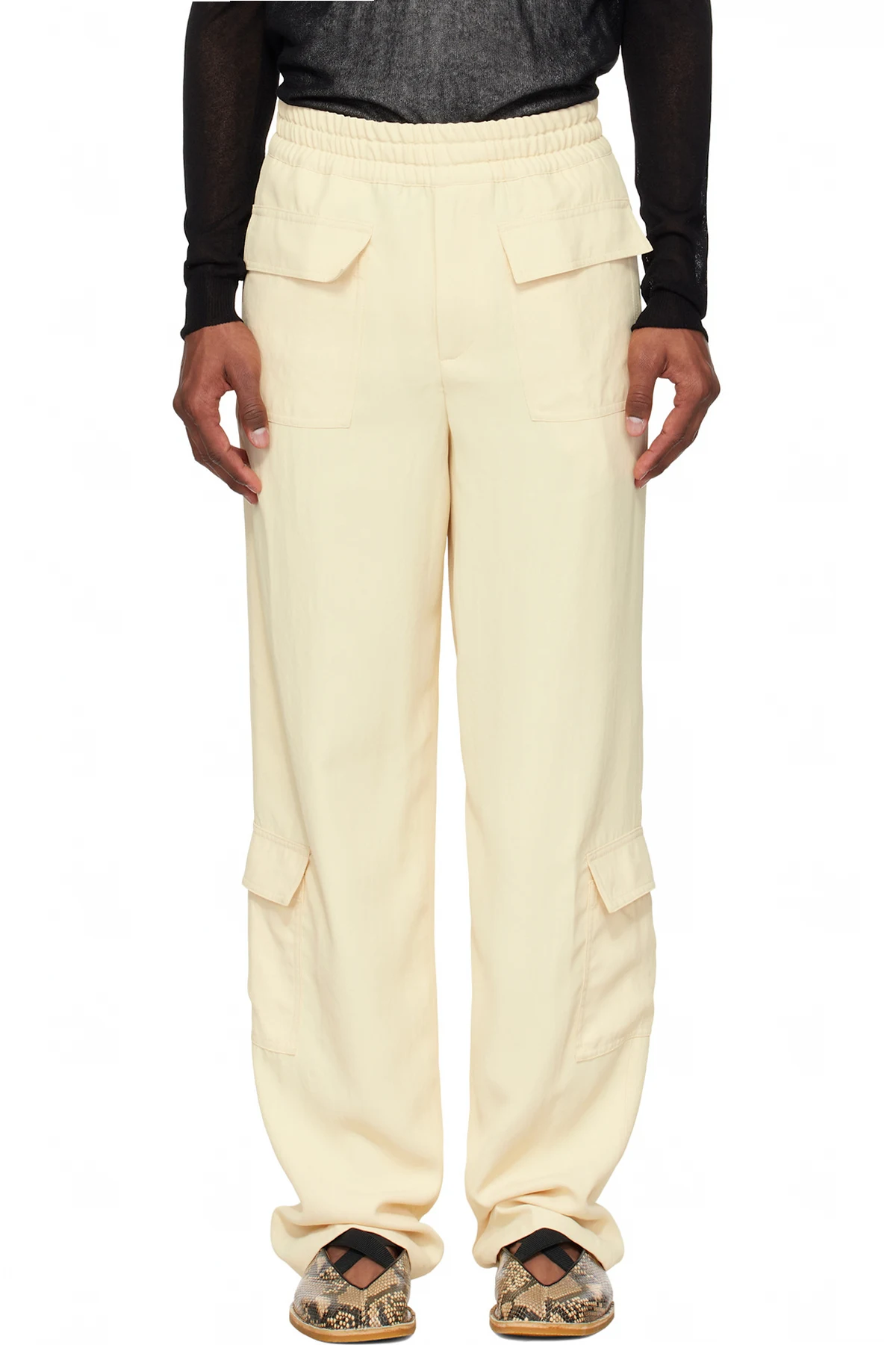 Off-White Twill Cargo Pants