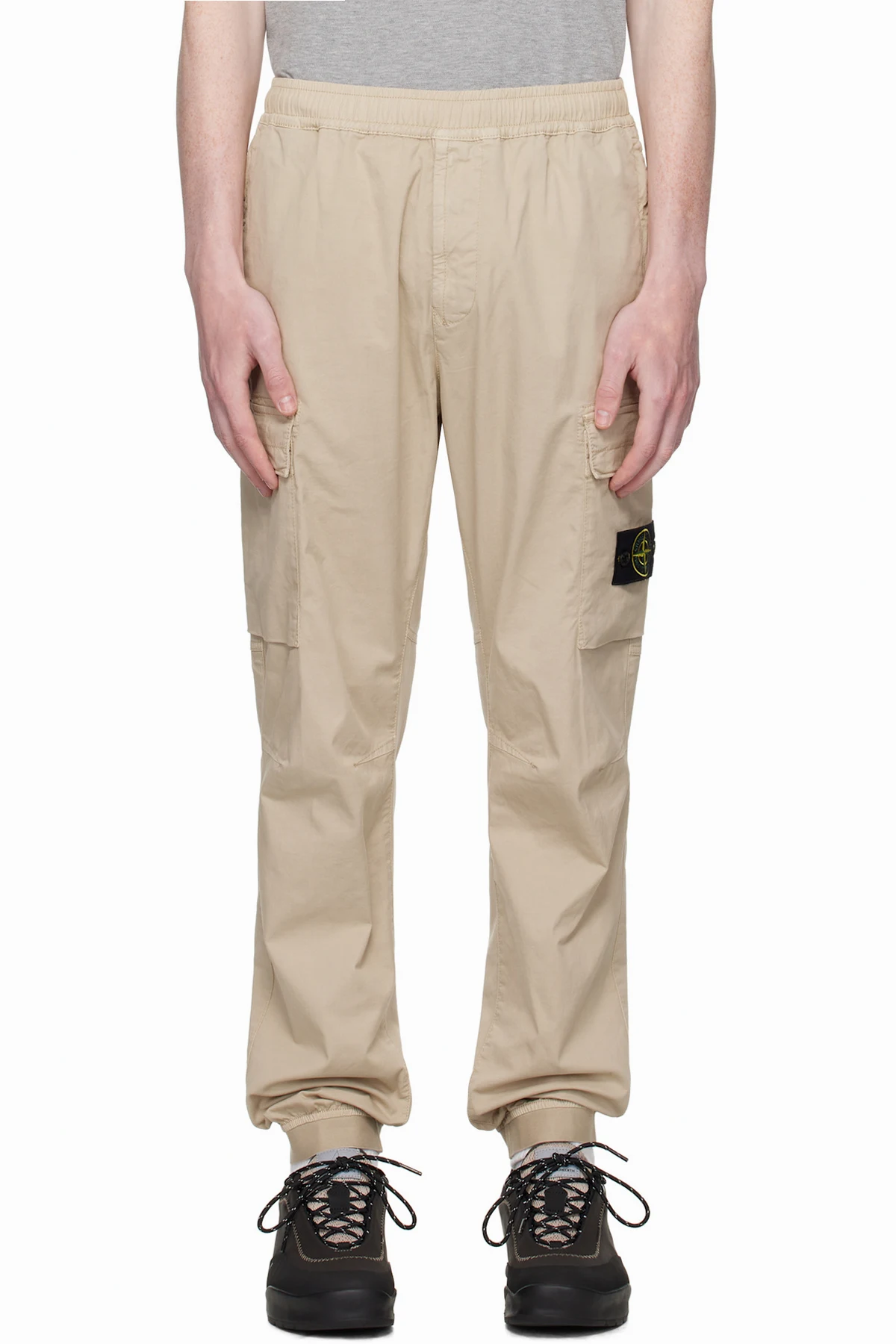 Beige 3100031 Tela Paracadute Cargo Pants