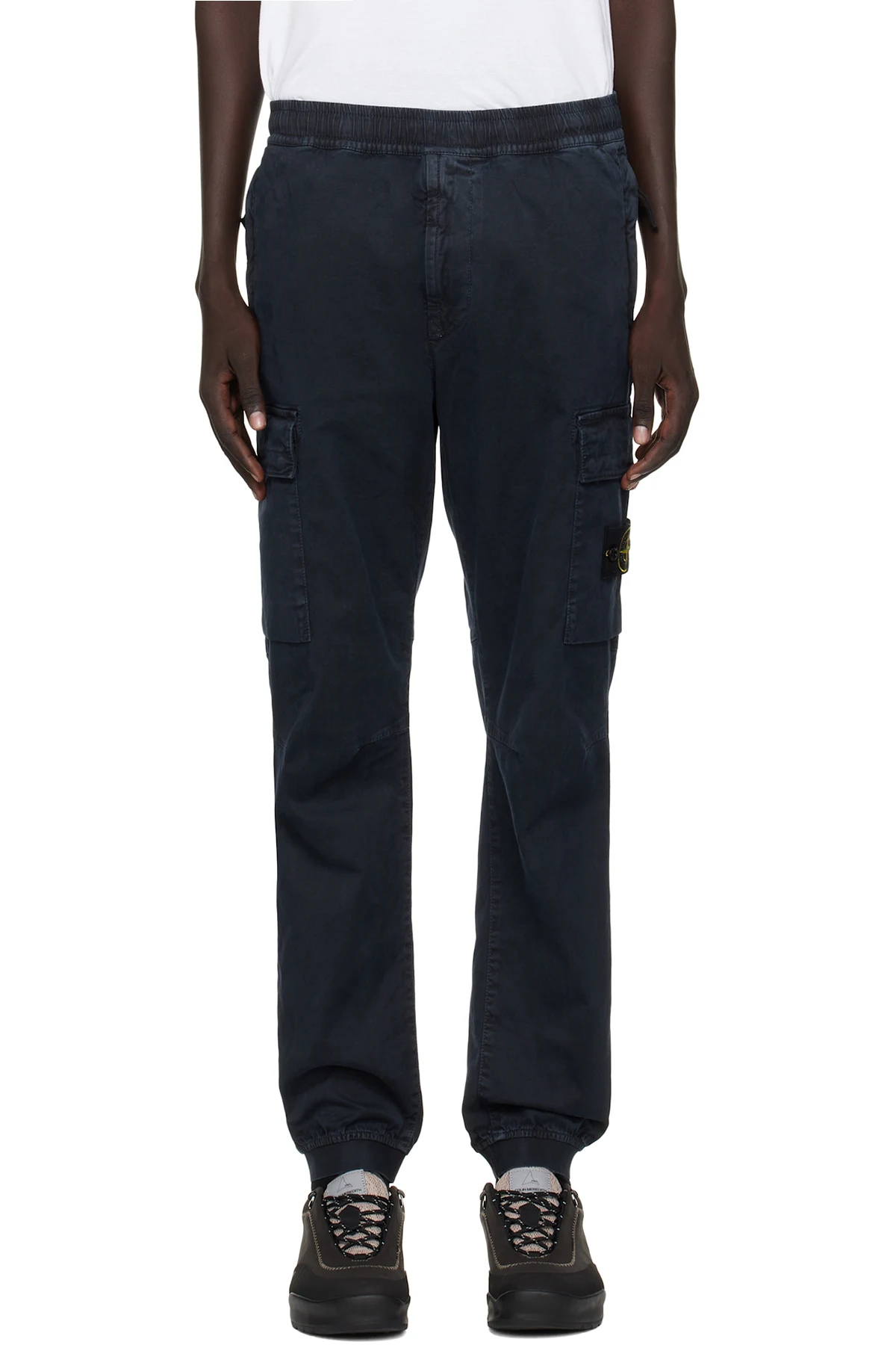 Navy 3100033 Stretch Organic Broken Twill Cotton Cargo Pants