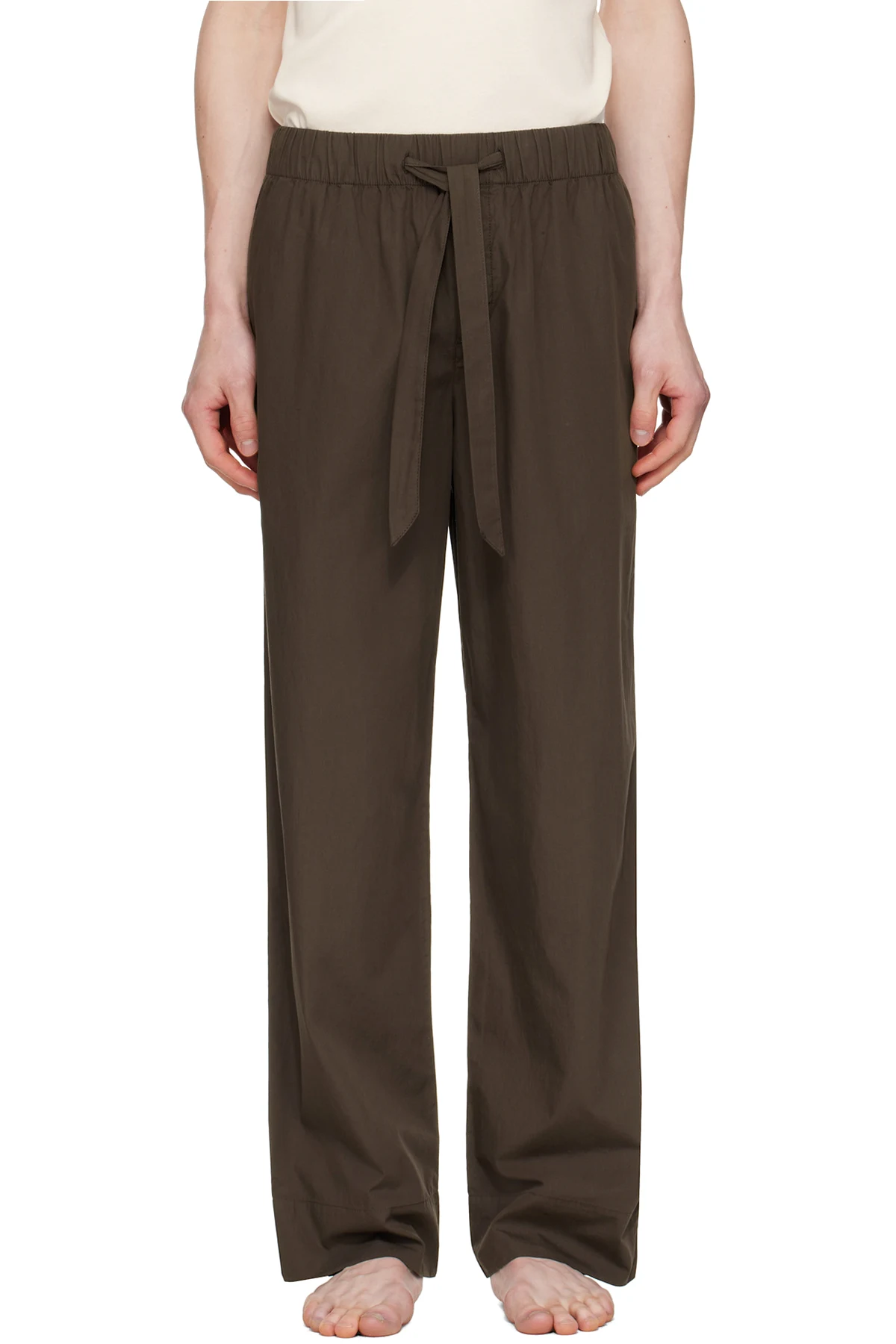Brown Poplin Pyjama Pants