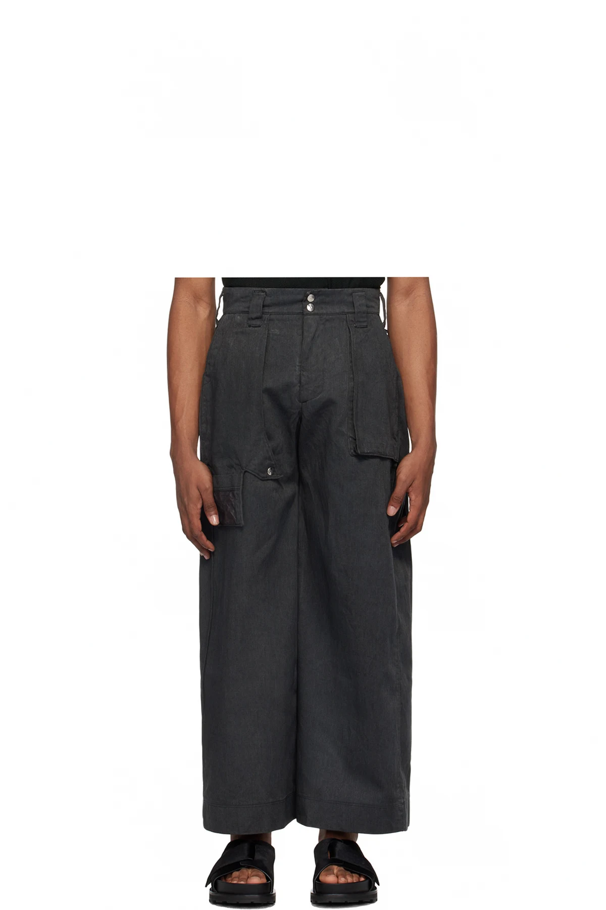 SSENSE Exclusive Gray Cargo Pants