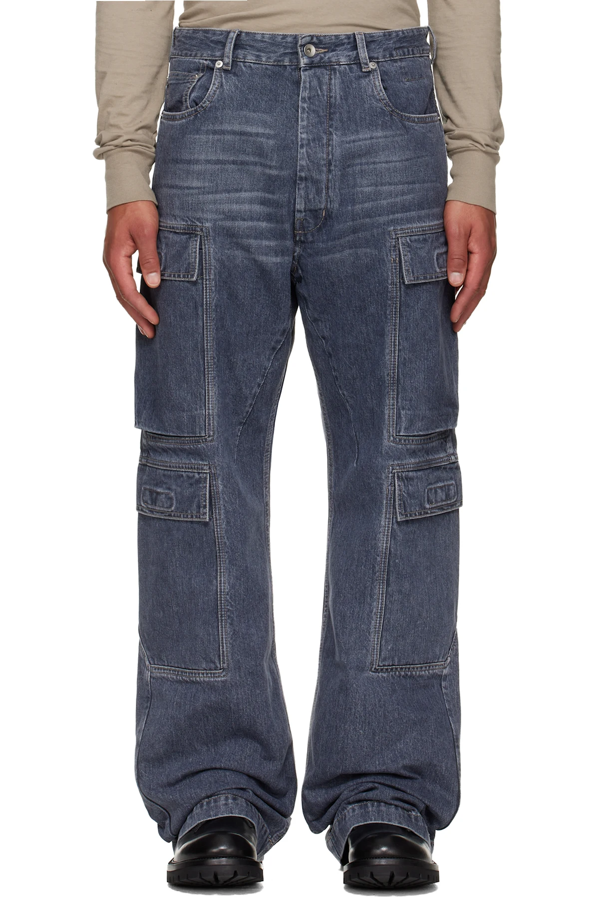Blue Concordians Double Cargo Jeans