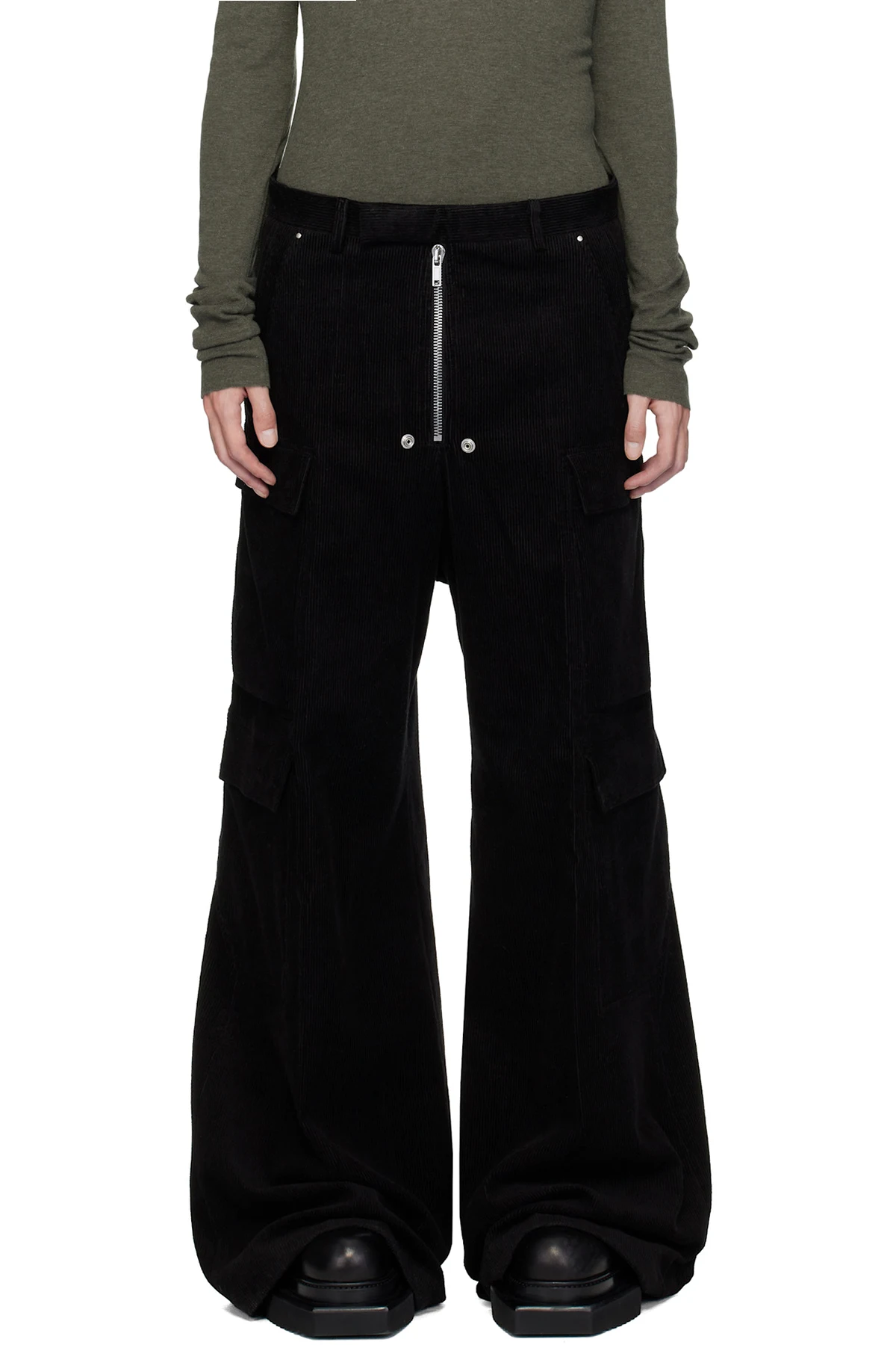 Black Concordians Tailored Cargobelas Cargo Pants