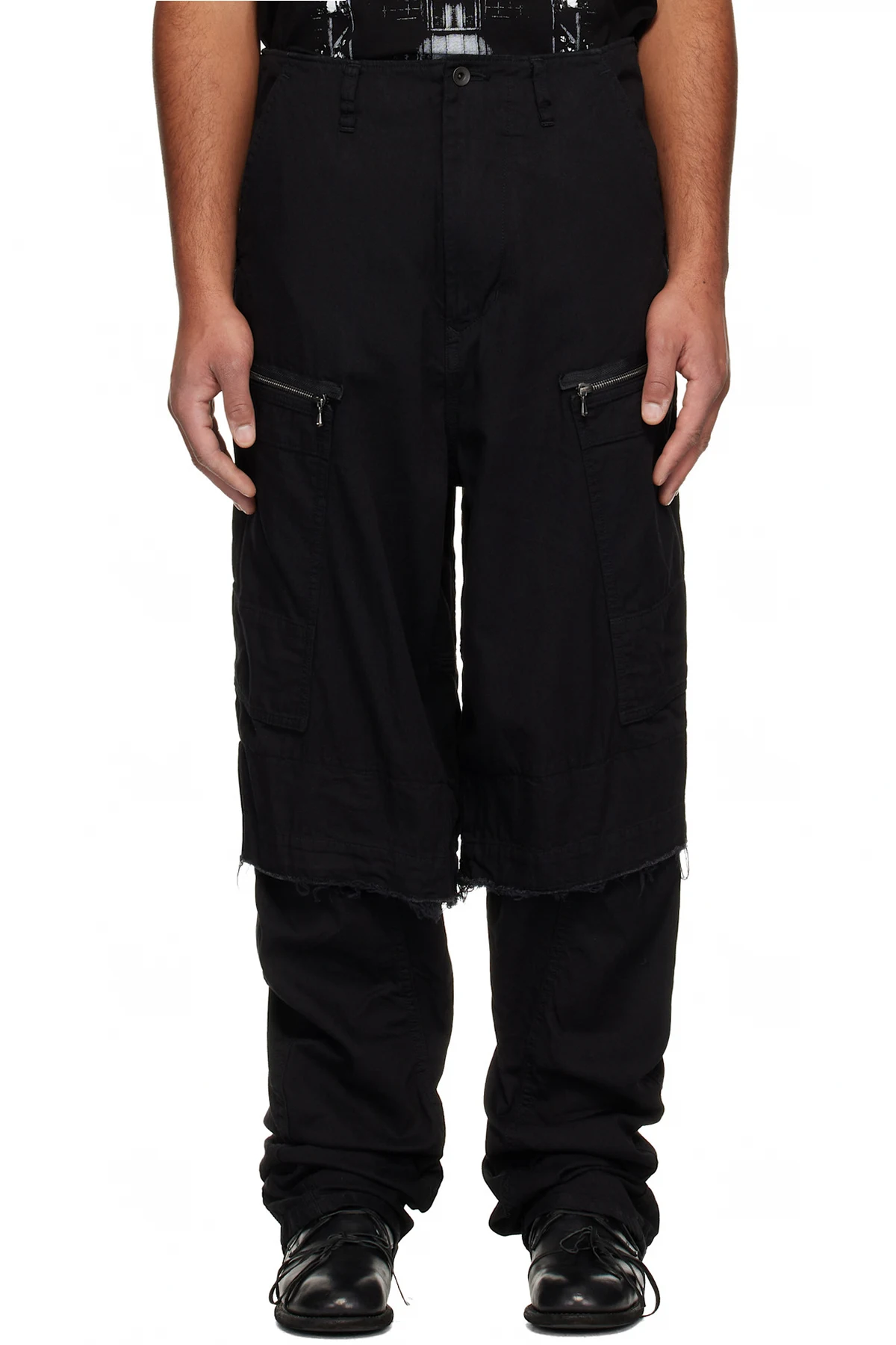 Black Rust Graft Cargo Pants