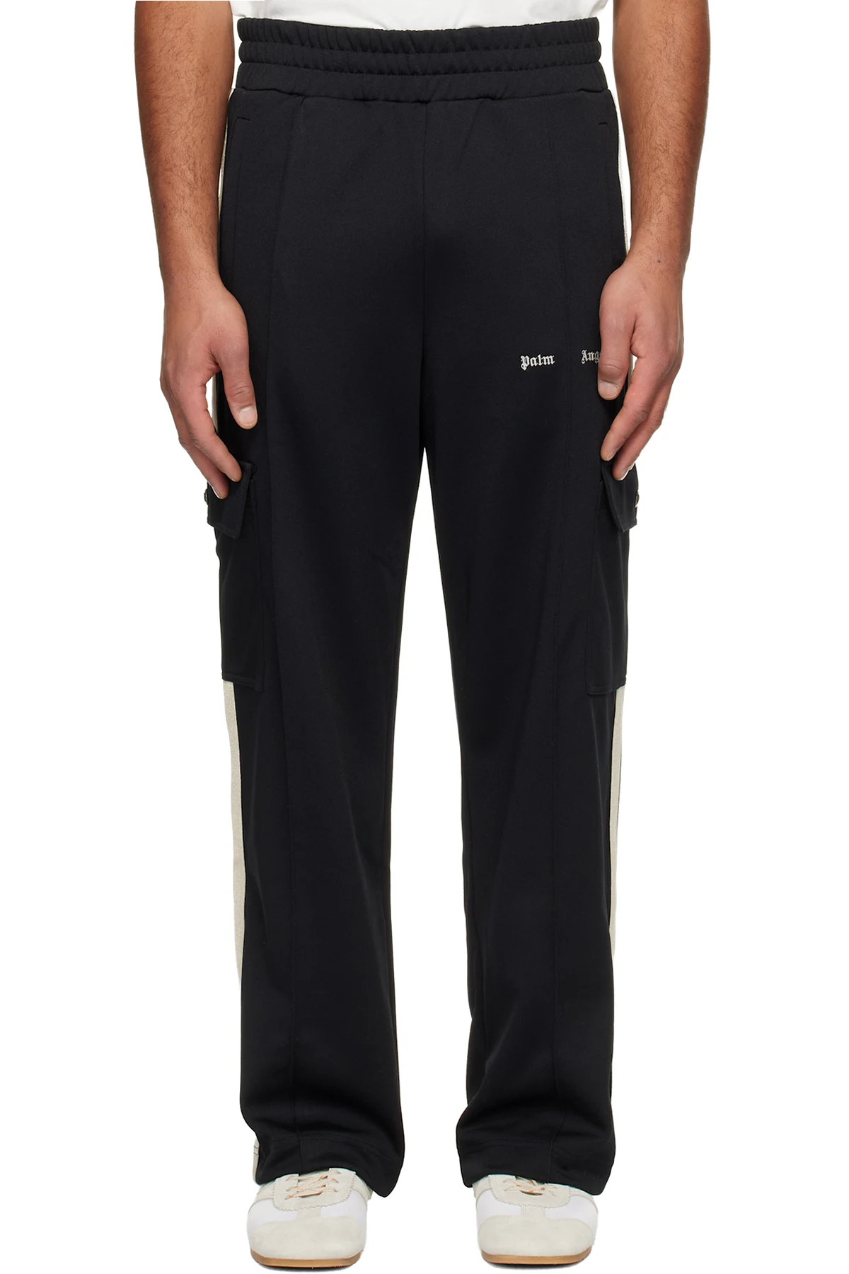 Black Classic Logo Cargo Track Pants