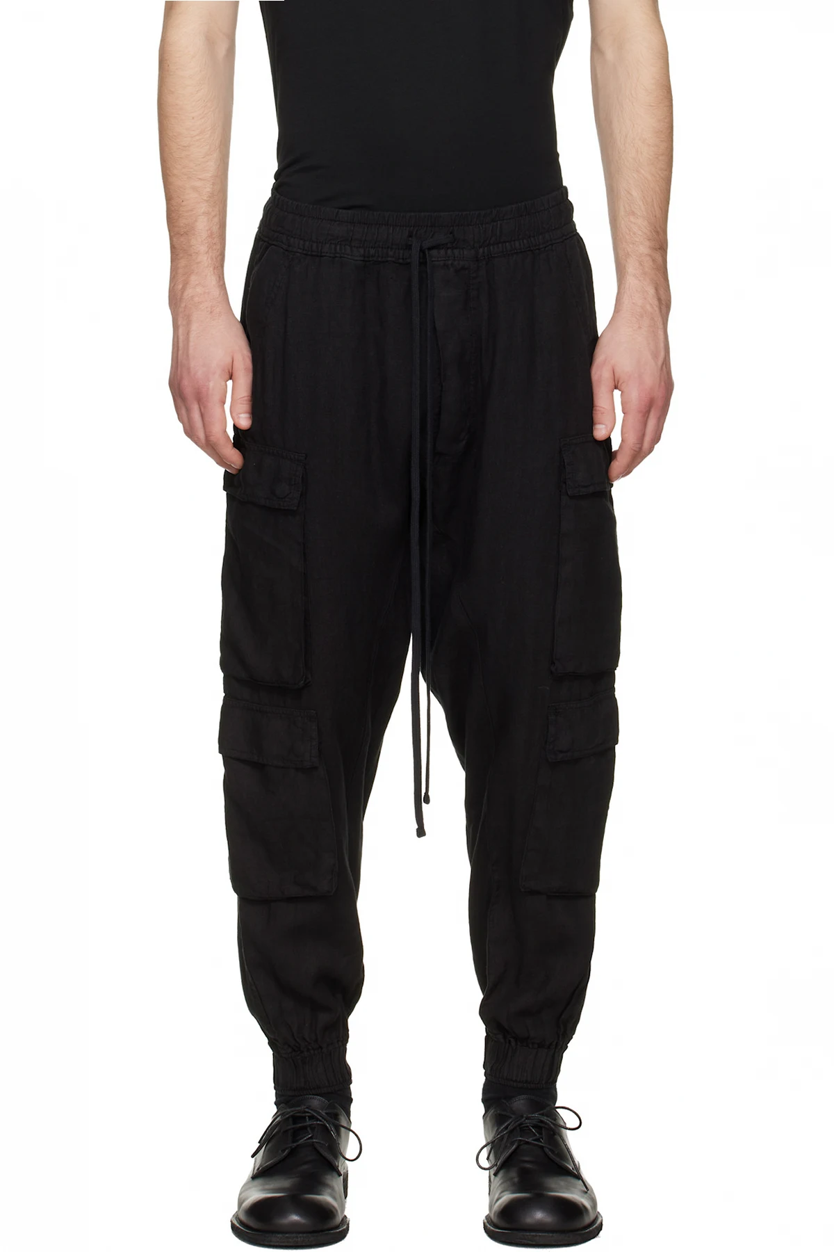 Black M P 46 Cargo Pants