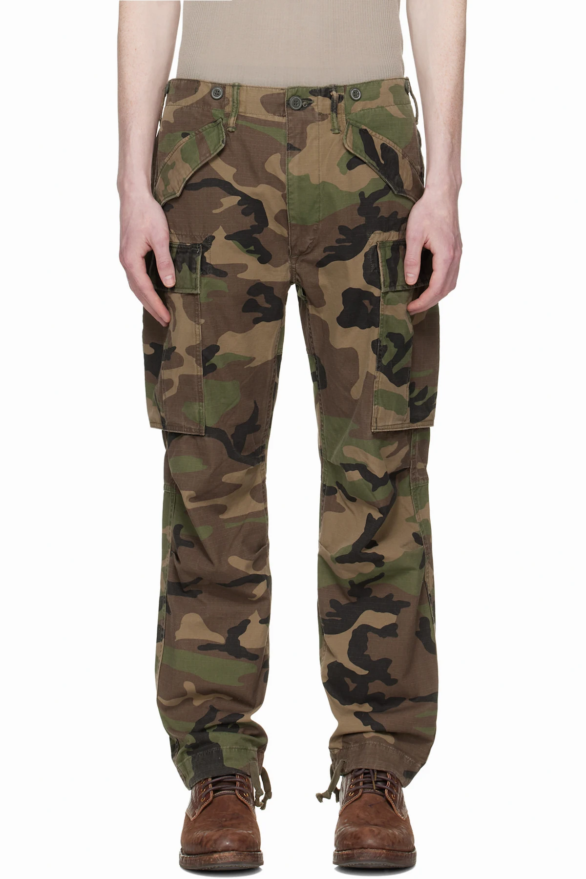 Khaki Regiment Camo Ripstop Cargo Pants