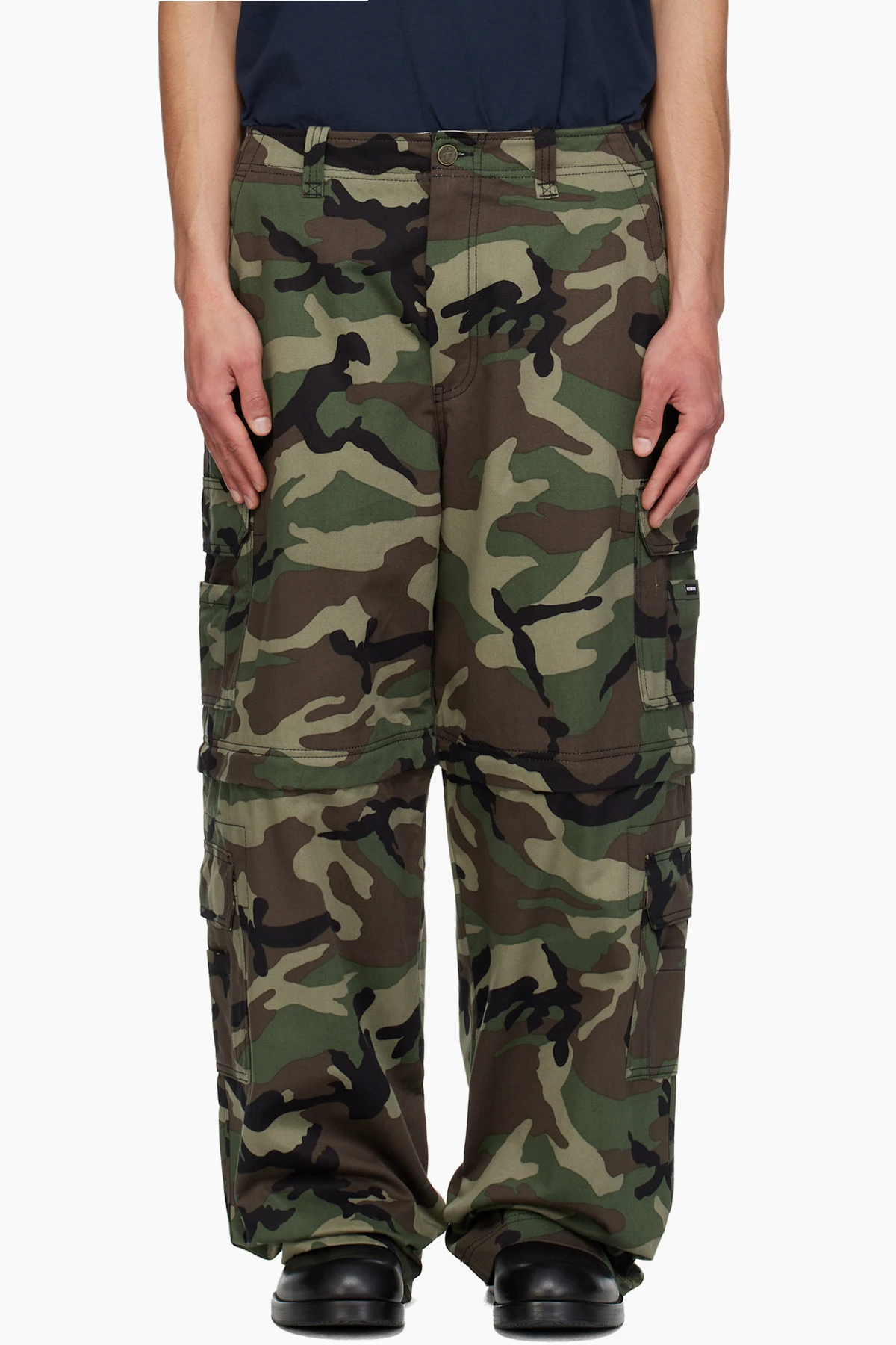 Green Camo Cargo Pants