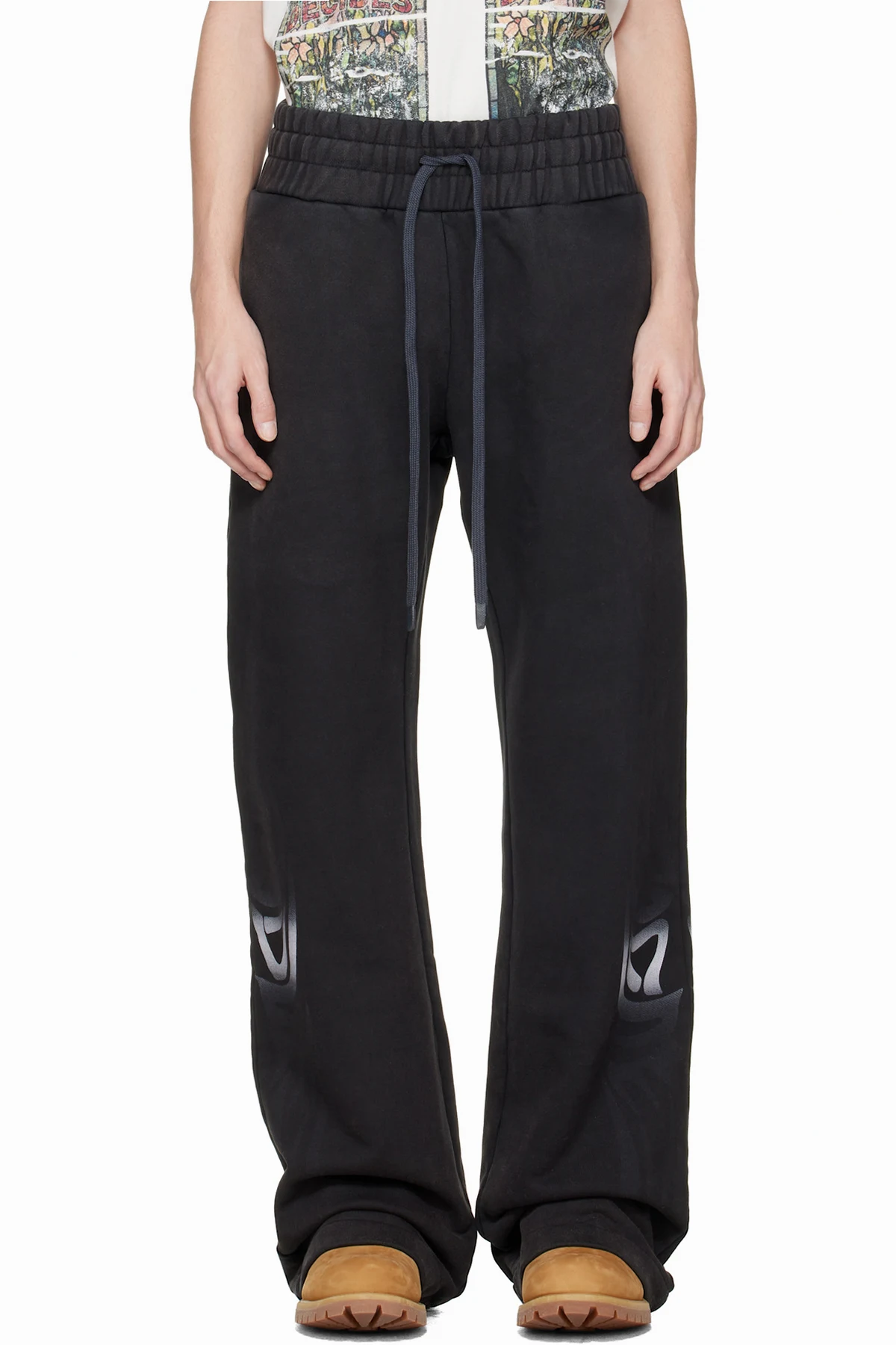 Black Winged Sweatpants