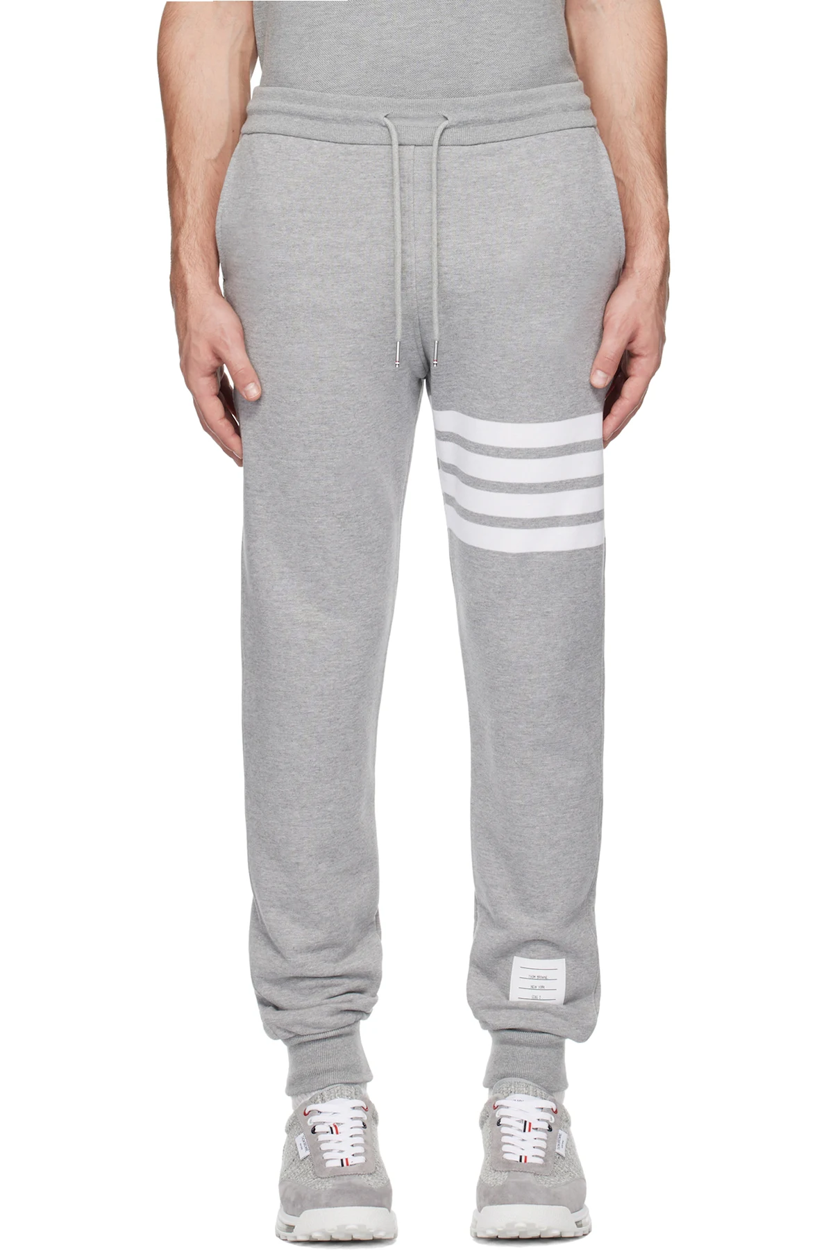 Gray Classic Loopback 4-Bar Sweatpants