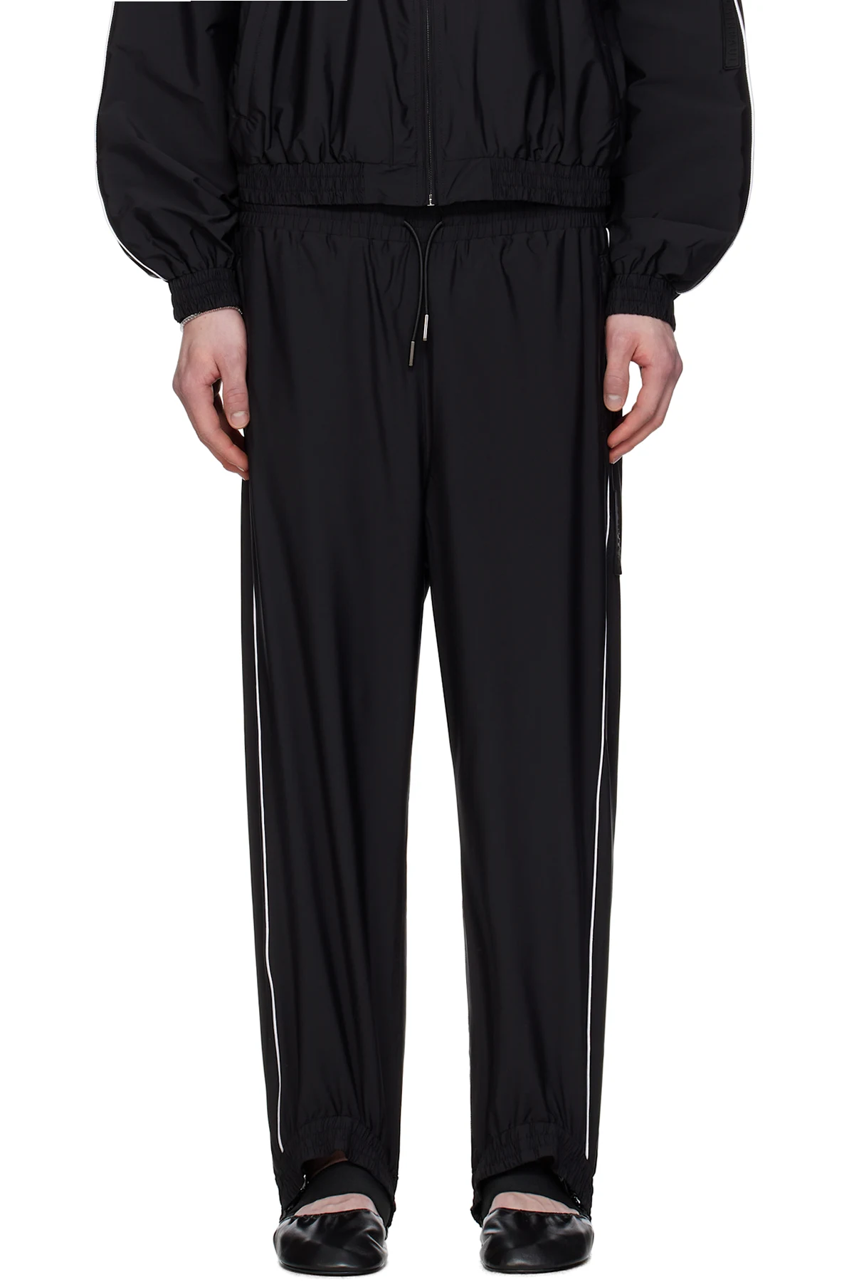 Black Fuseau Track Pants