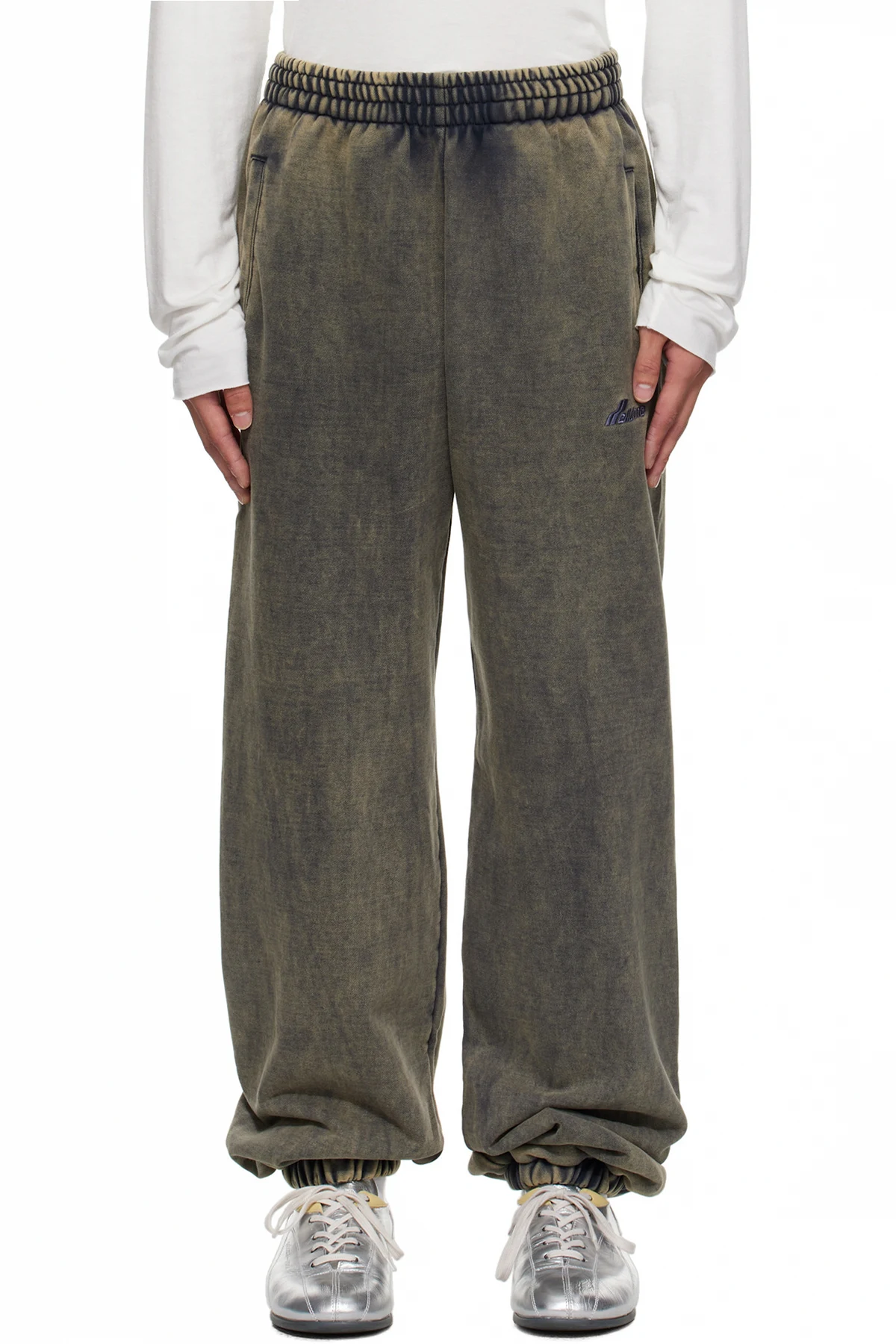 Gray Teddy ID Jogger Sweatpants