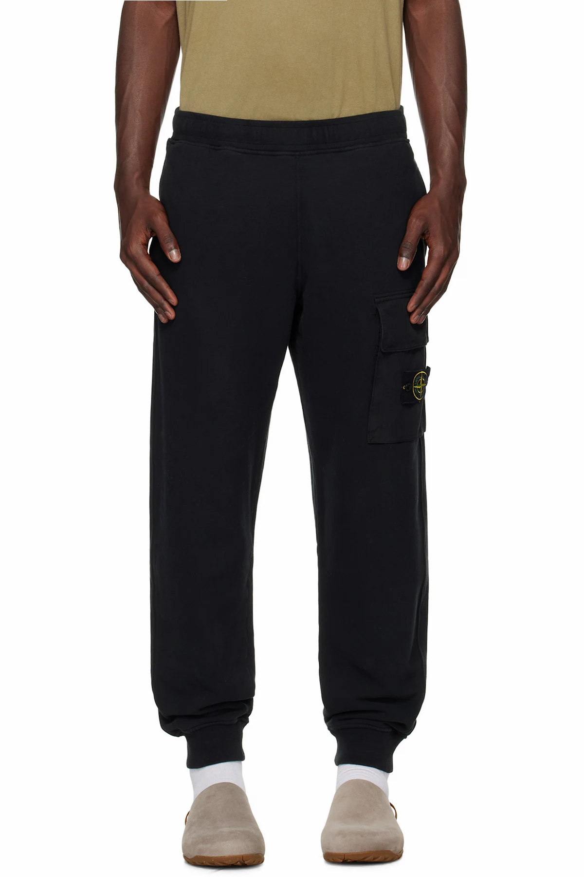 Black 6200003 Brushed Organic Fleece Sweatpants