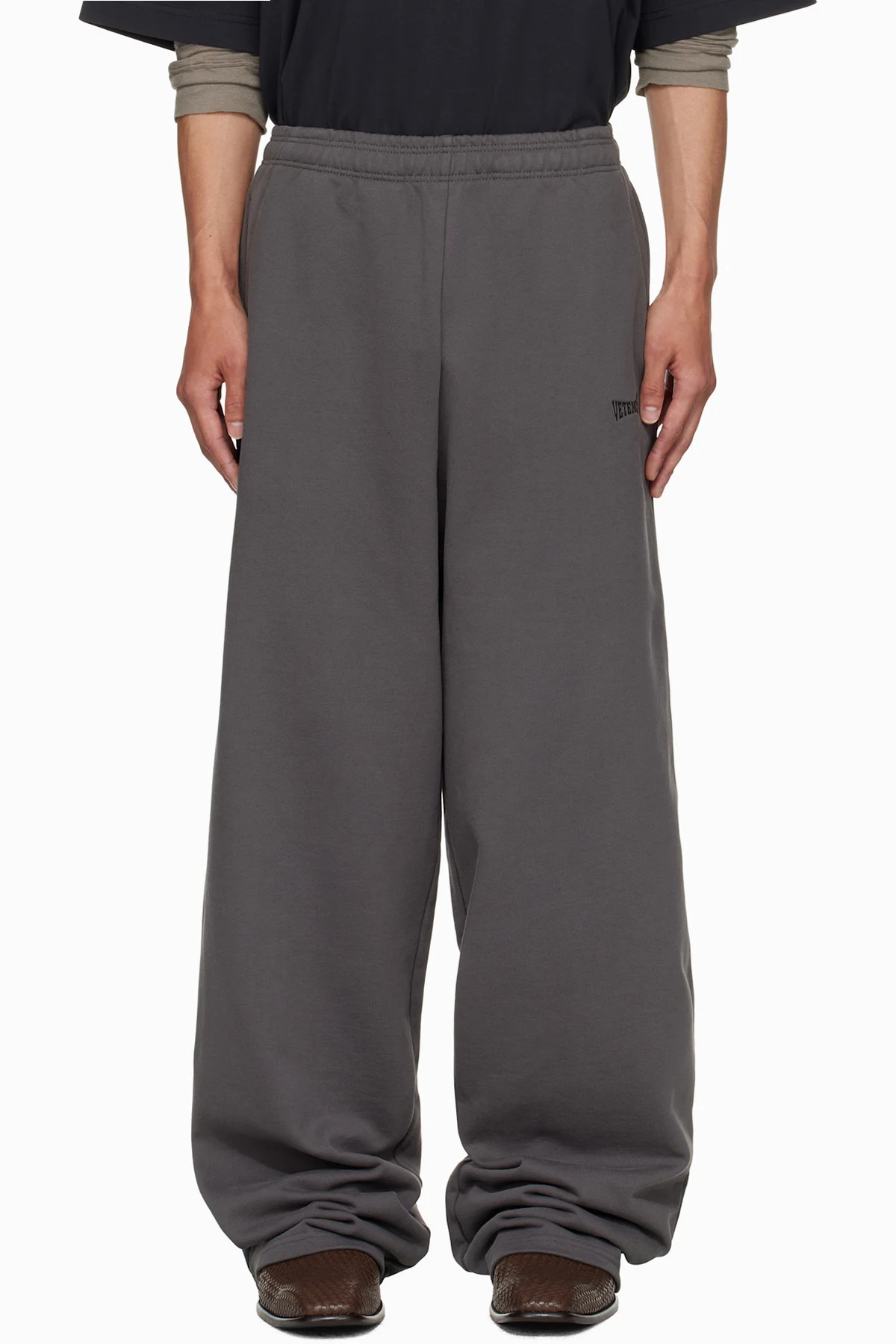 Gray Boxing Logo Baggy Sweatpants