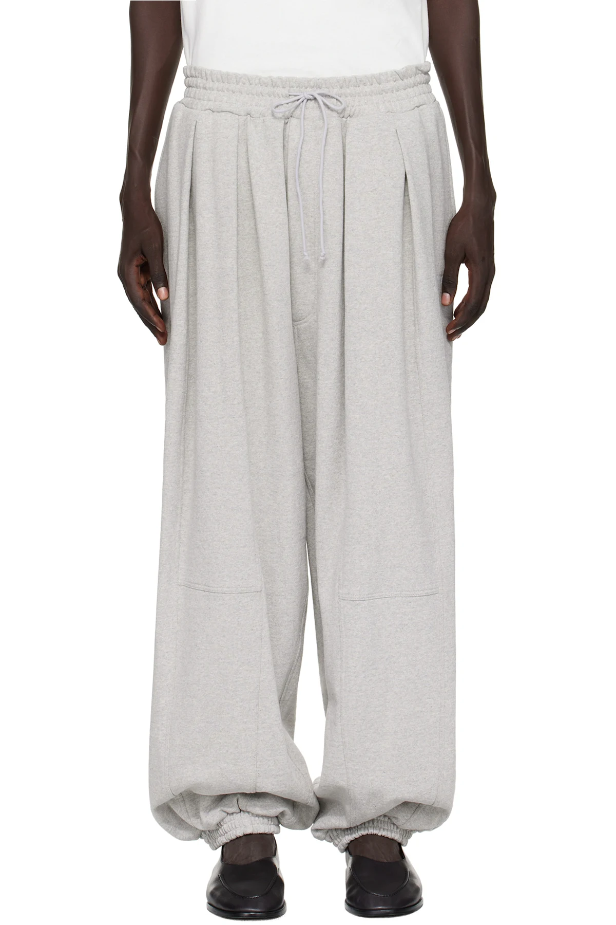 Gray Embroidered Sweatpants