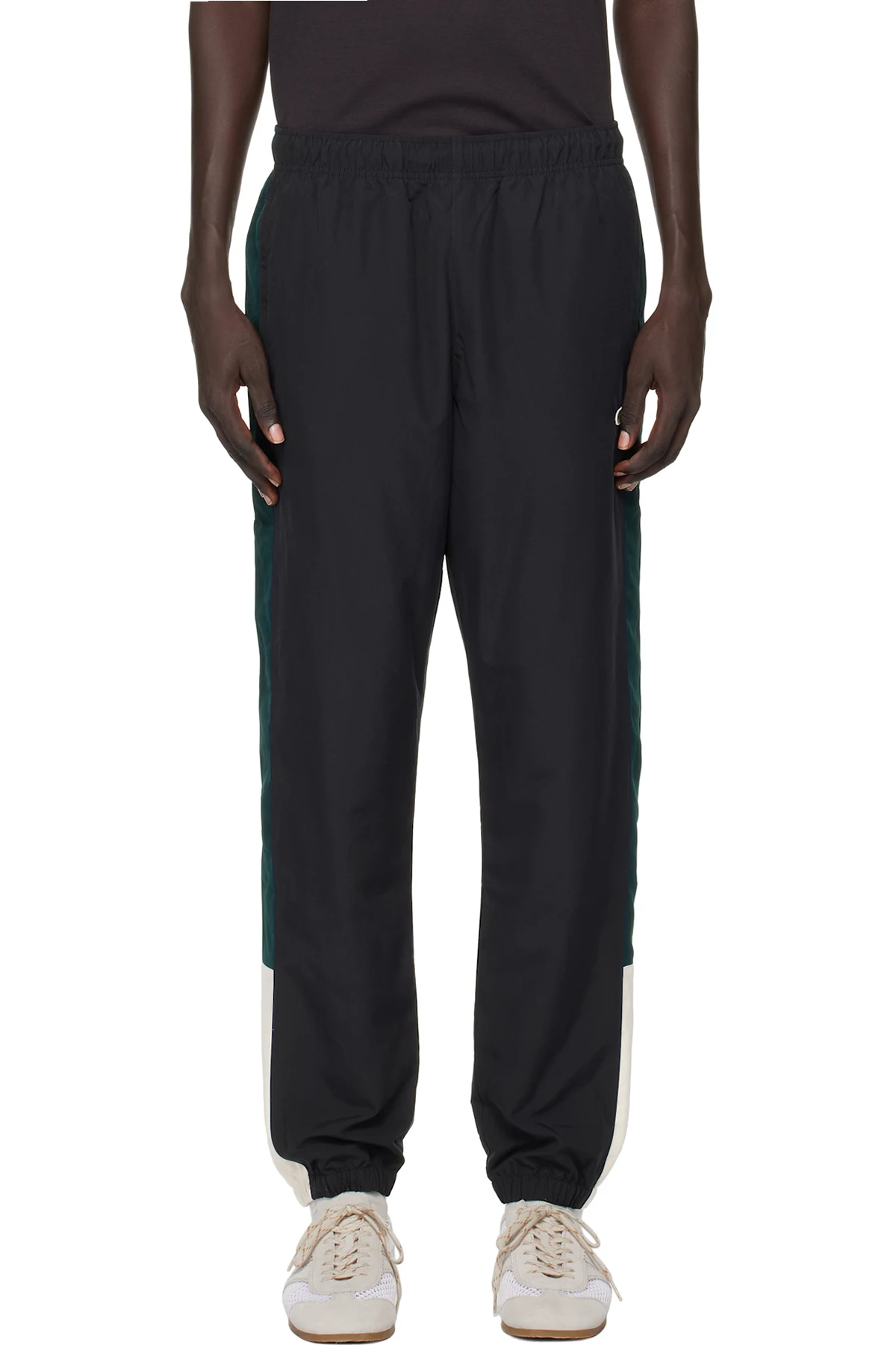 Black Color Block Track Pants