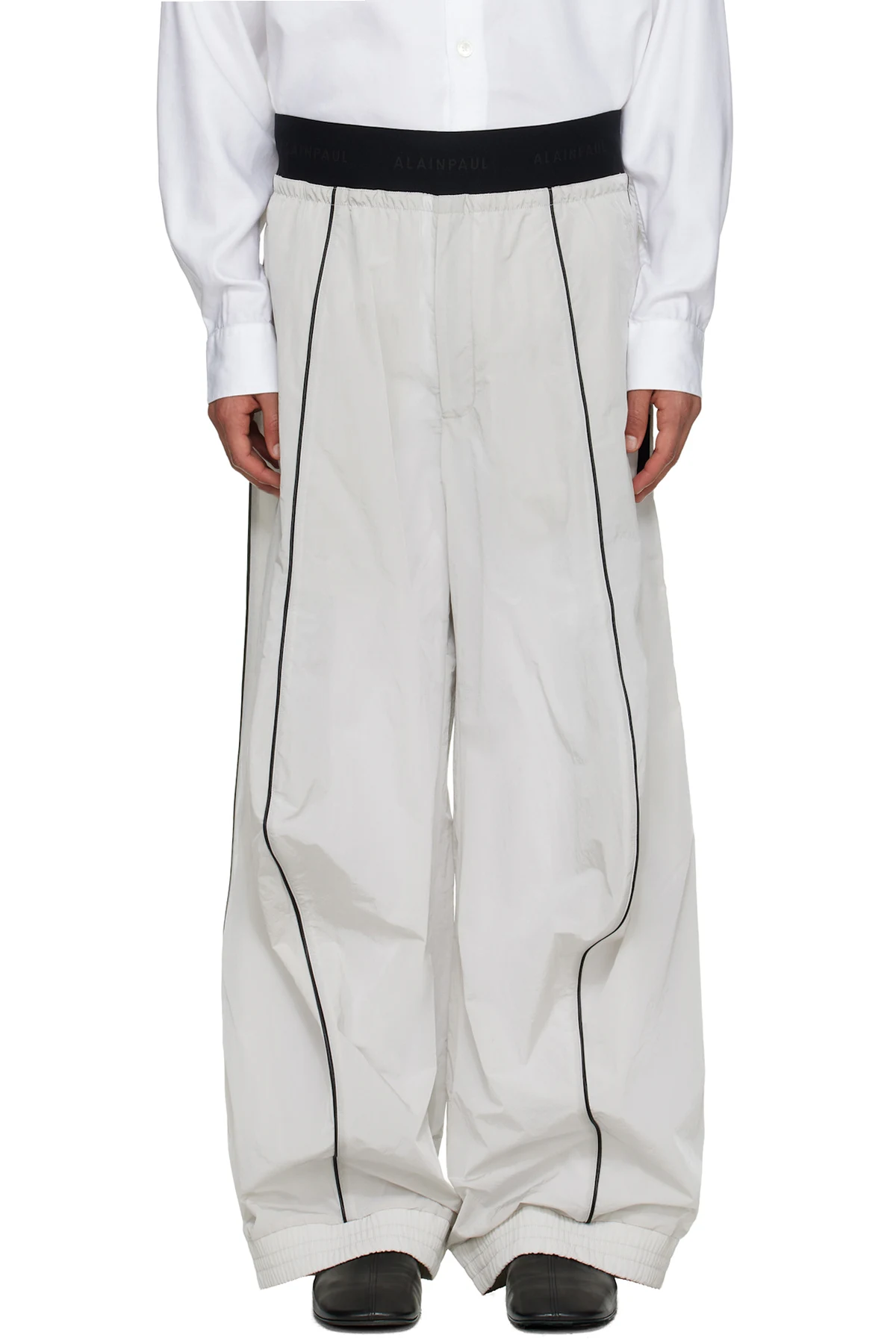 Grey Knee Shape Track Pants