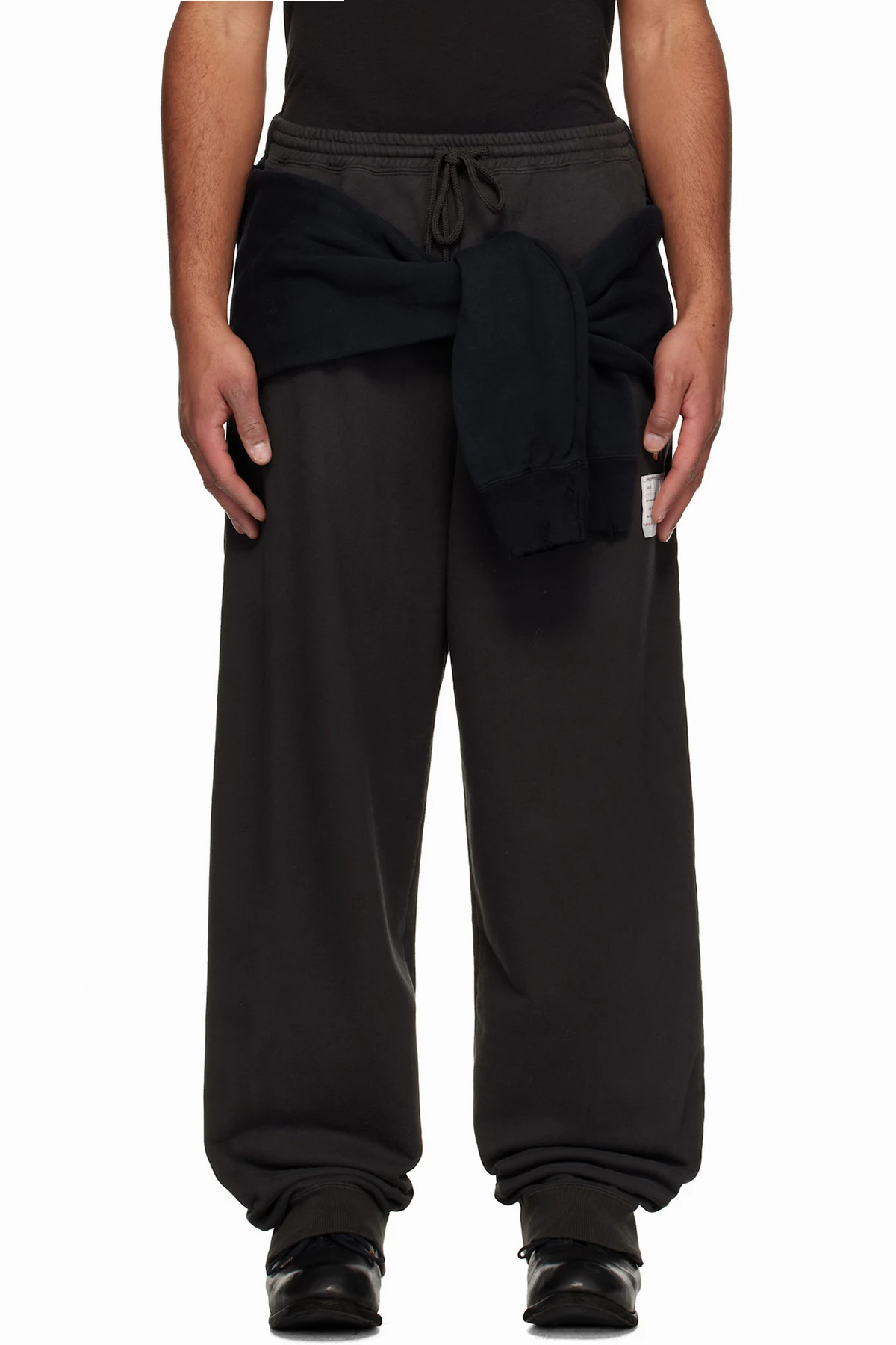 Black Sweatshirt Combined Sweatpants