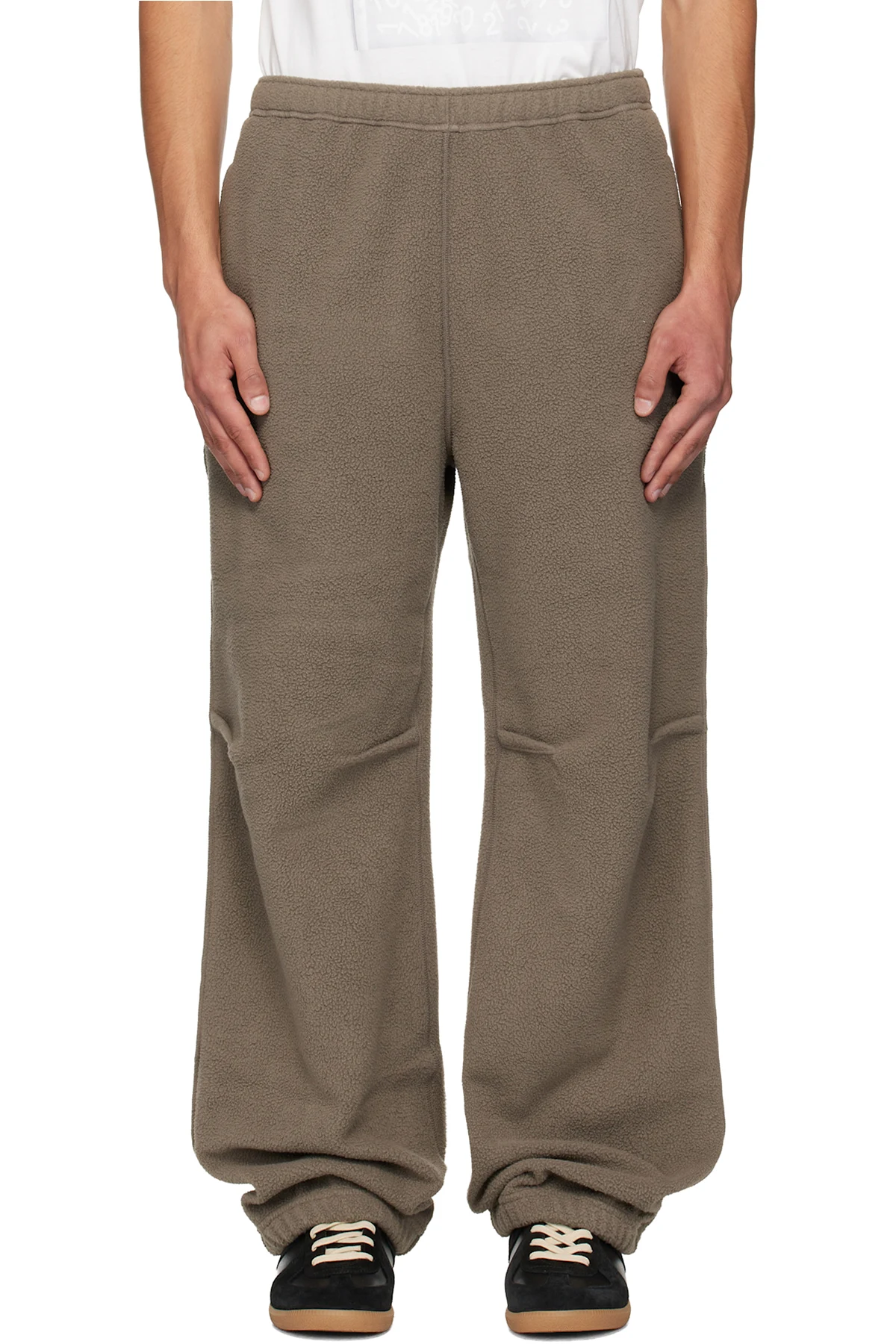 Taupe Sherpa Fleece Sweatpants