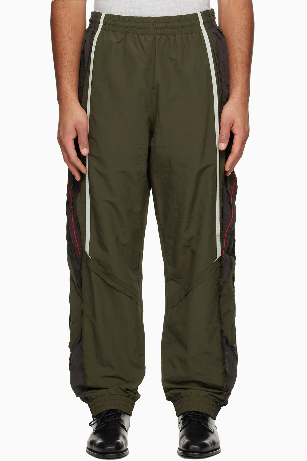 Khaki Layered Track Pants