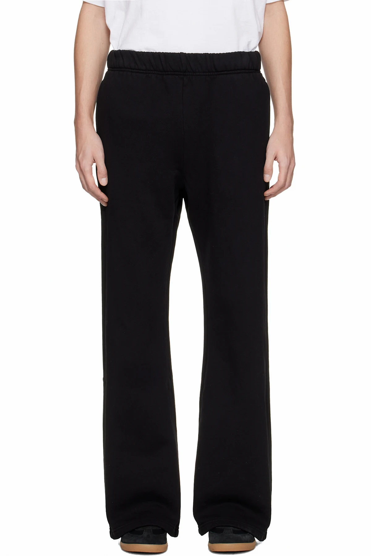 Black Heavyweight Bell Bottom Sweatpants