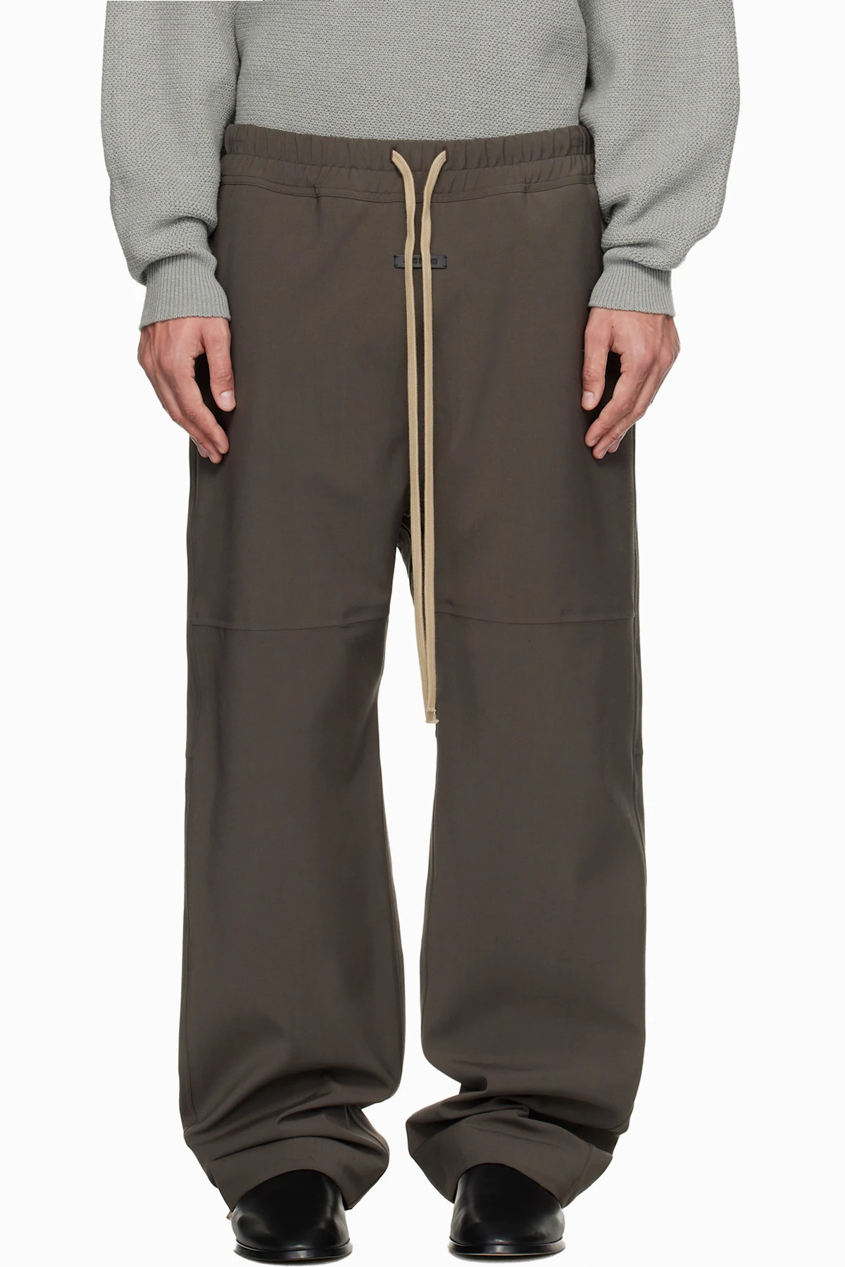 Brown Split Knee Lounge Pants