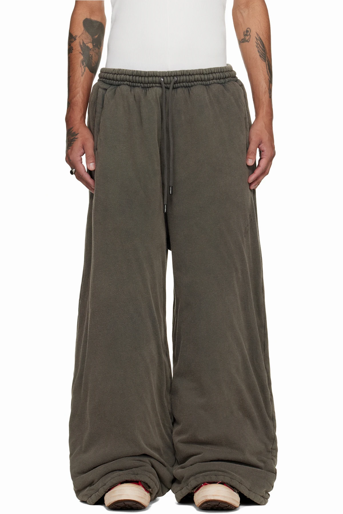 Gray Wadded Bontans Sweatpants