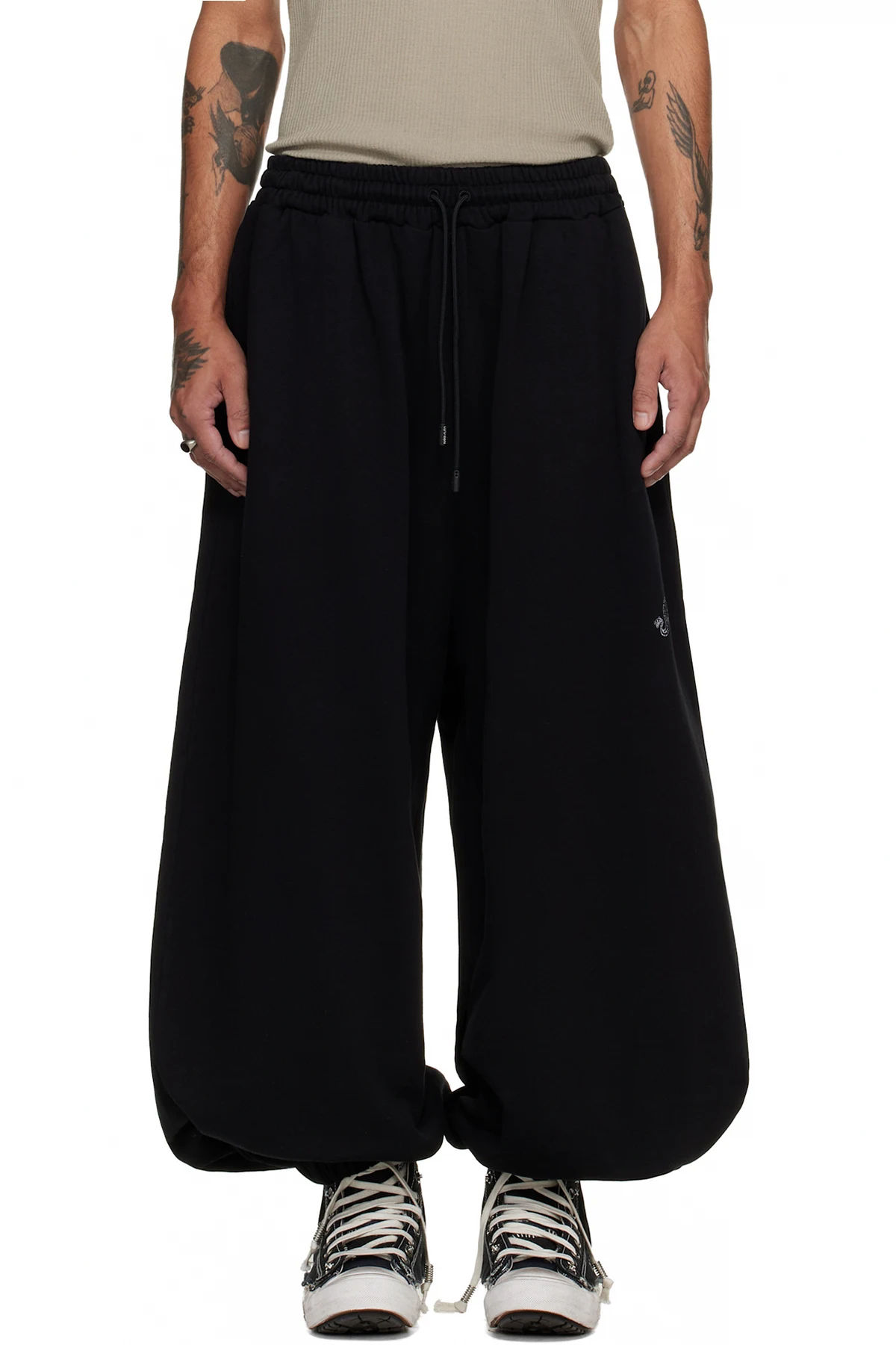 Black Baggy Bontans Sweatpants