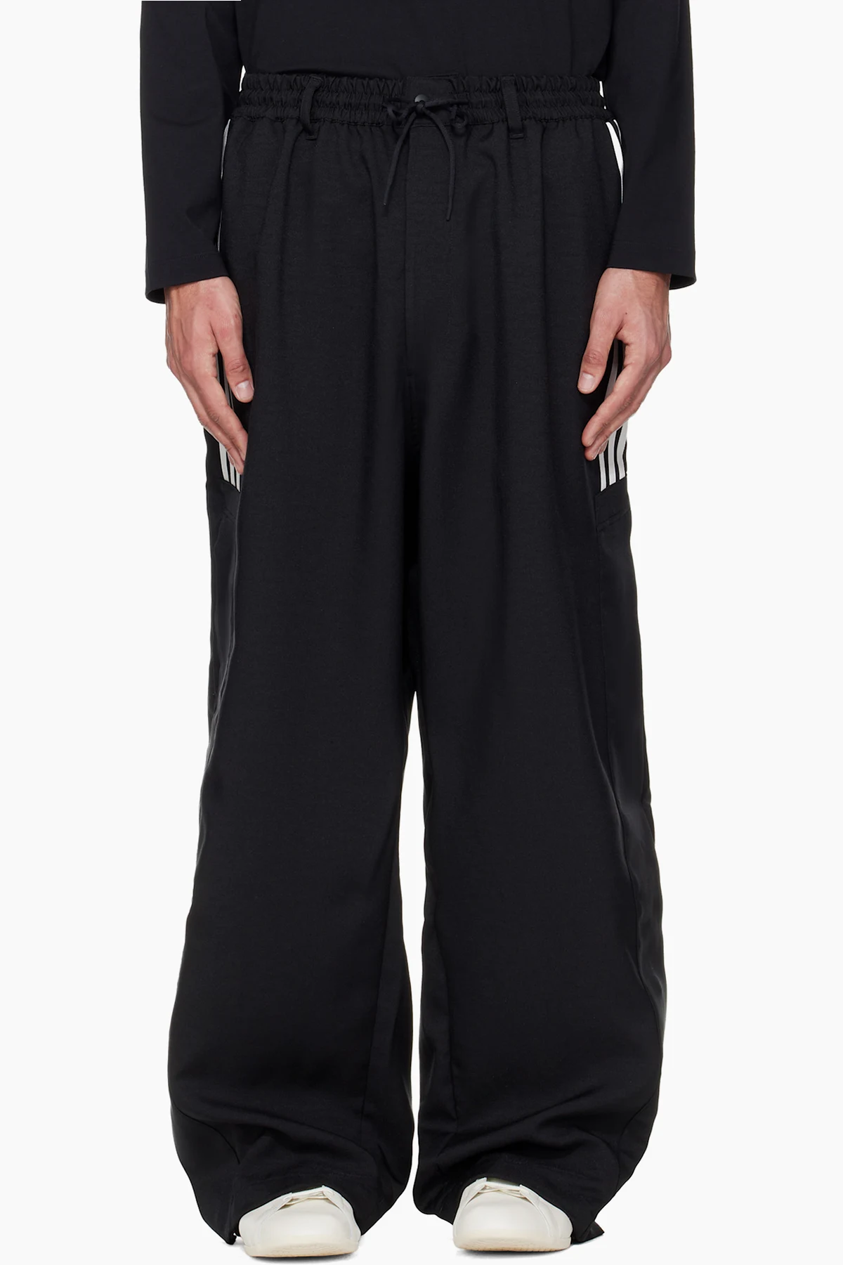 Black Sport Uniform Basketball Track Pants