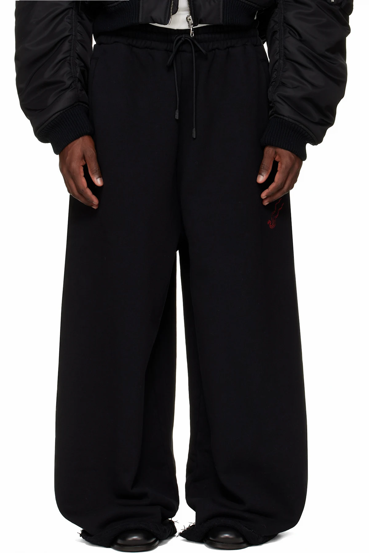SSENSE Exclusive Black Raw-Cut Bontan Lounge Pants