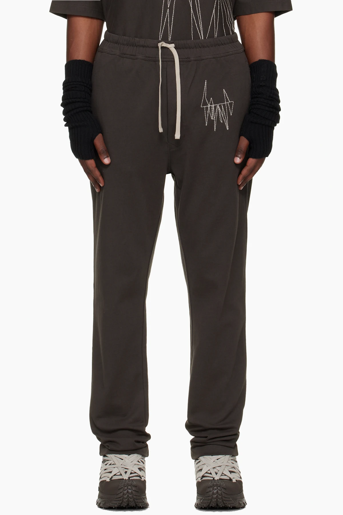 Moncler + Rick Owens Brown Jogger Sweatpants