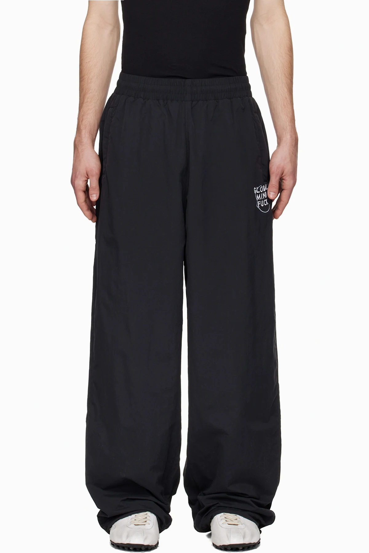 Black 'Global MF' Track Pants