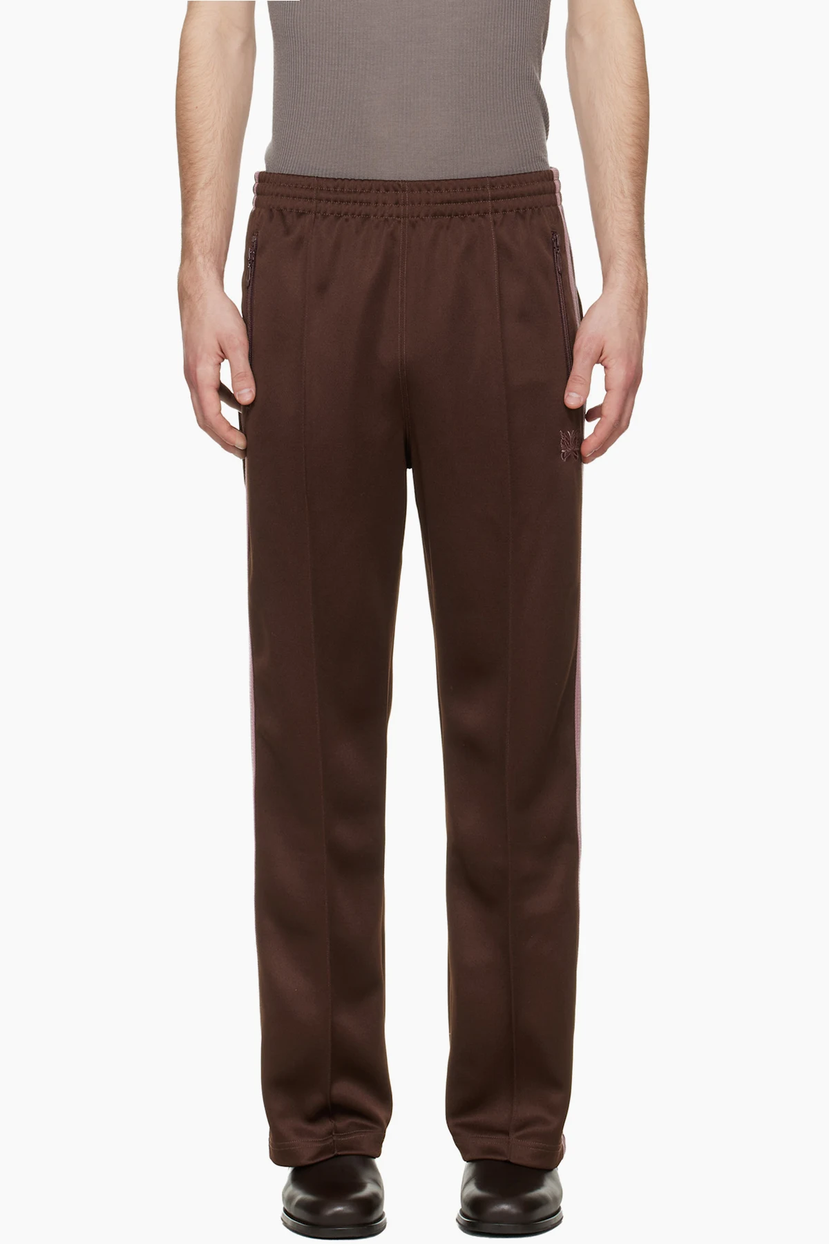 Brown Jersey Track Pants